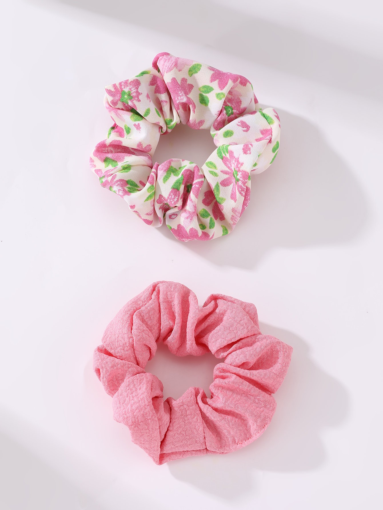 Set of 2 - Floral Scrunchies