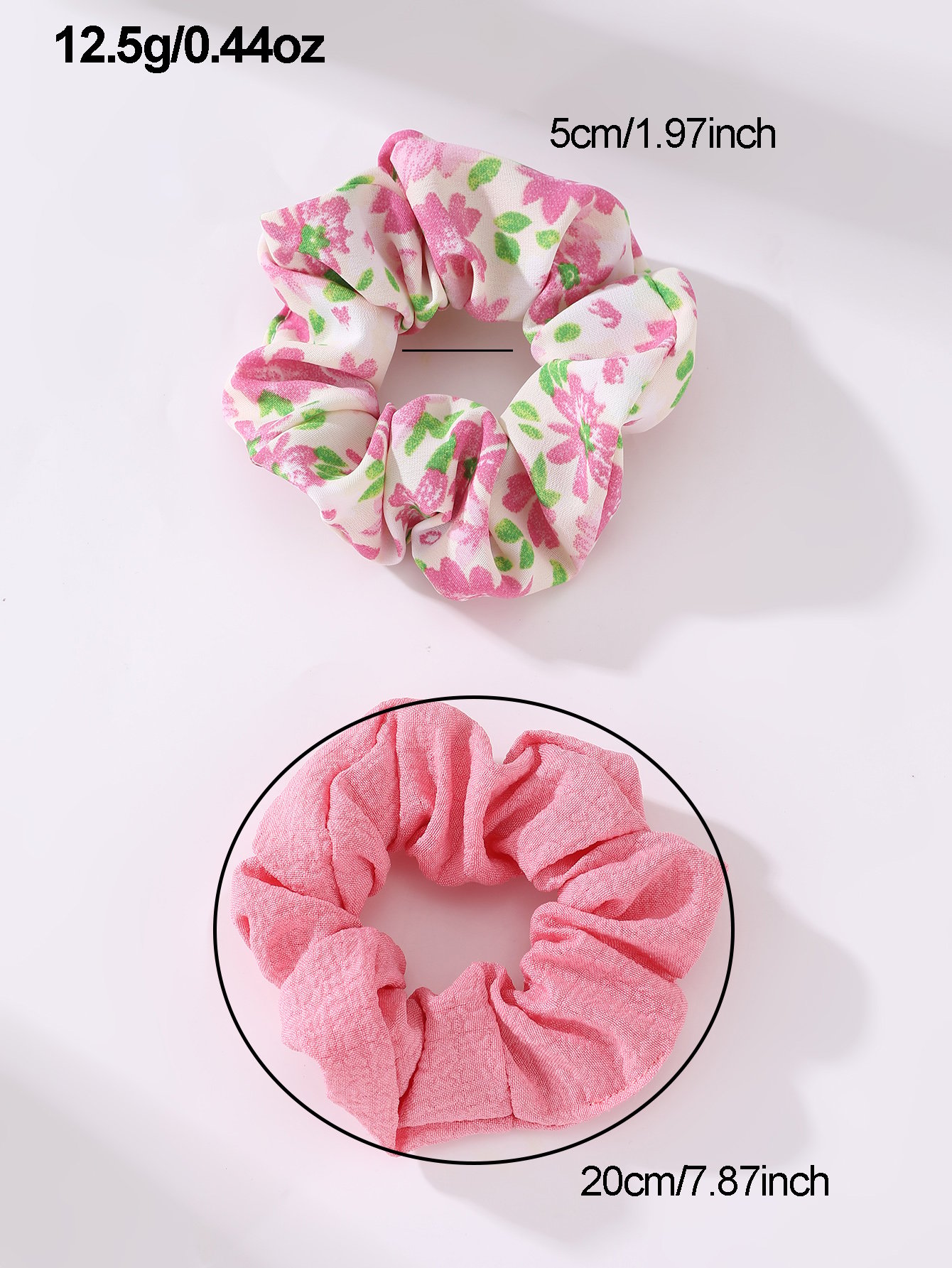 Set of 2 - Floral Scrunchies
