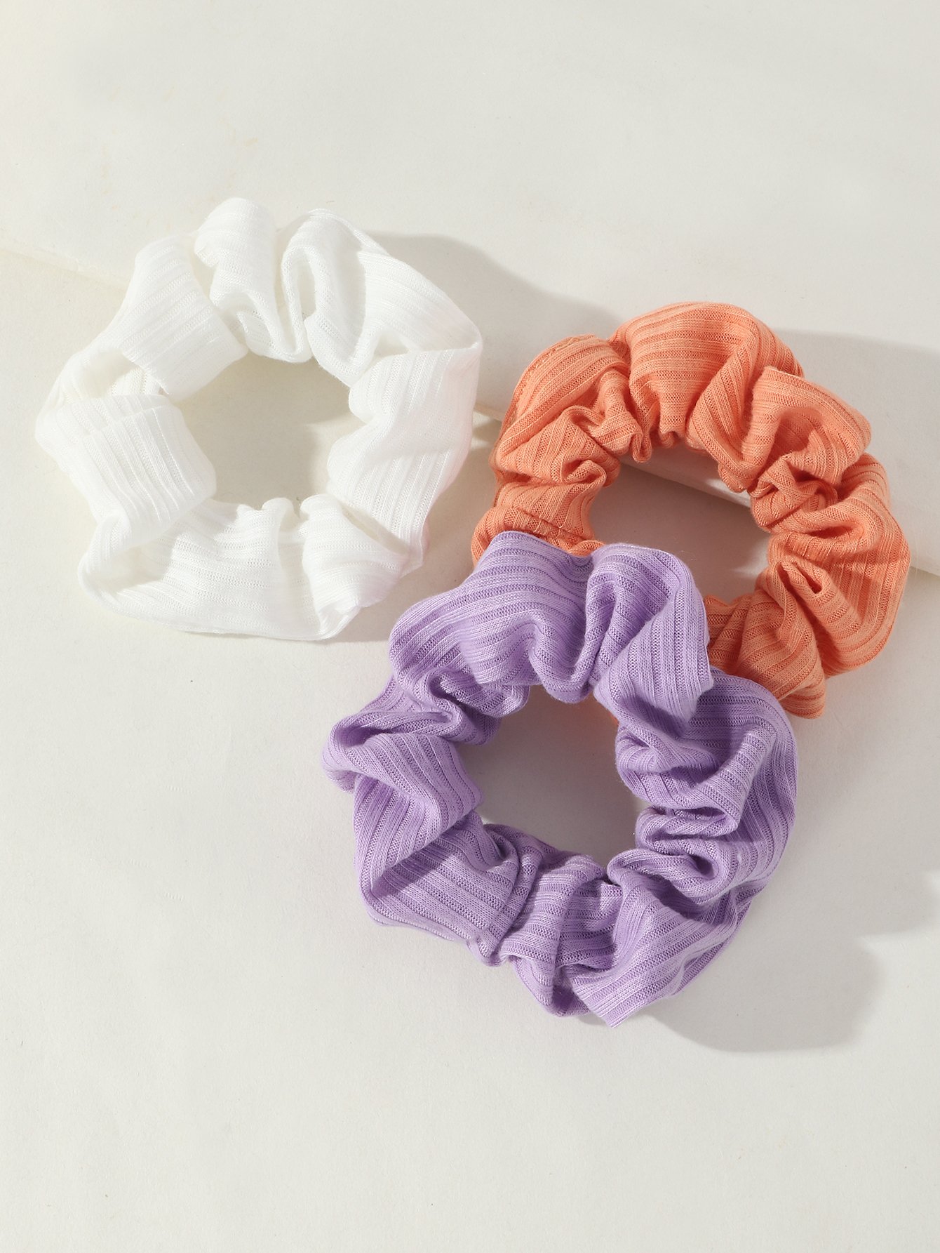 Set of 3 - Textured Hair Scrunchies