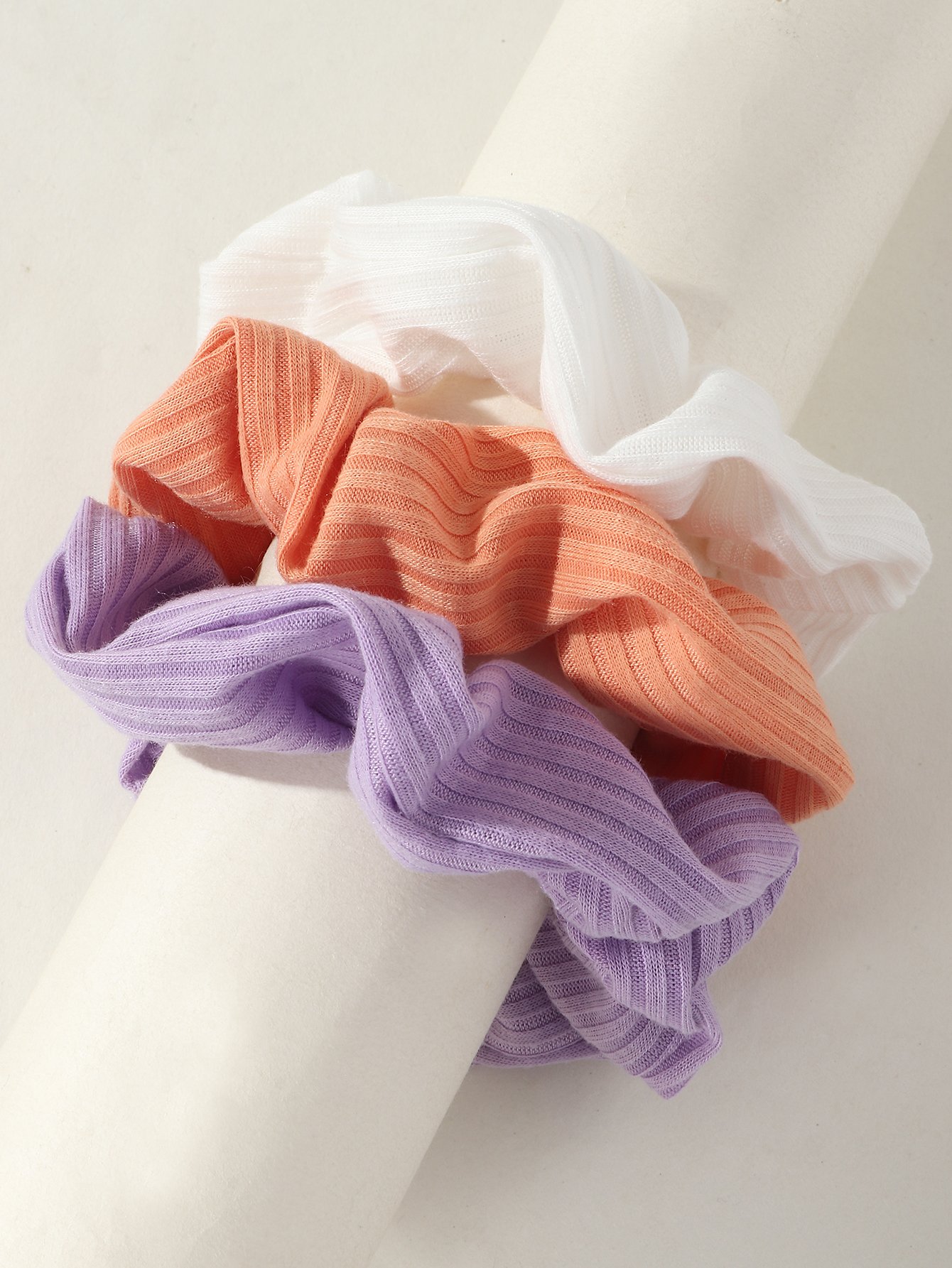 Set of 3 - Textured Hair Scrunchies