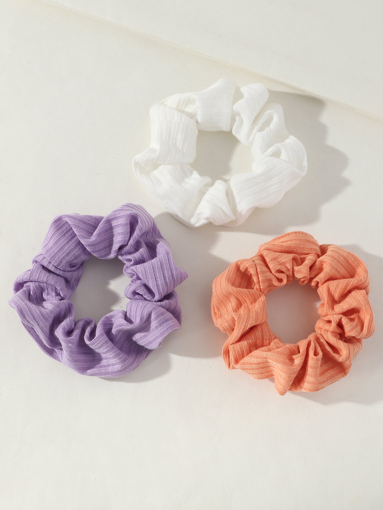 Set of 3 - Textured Hair Scrunchies