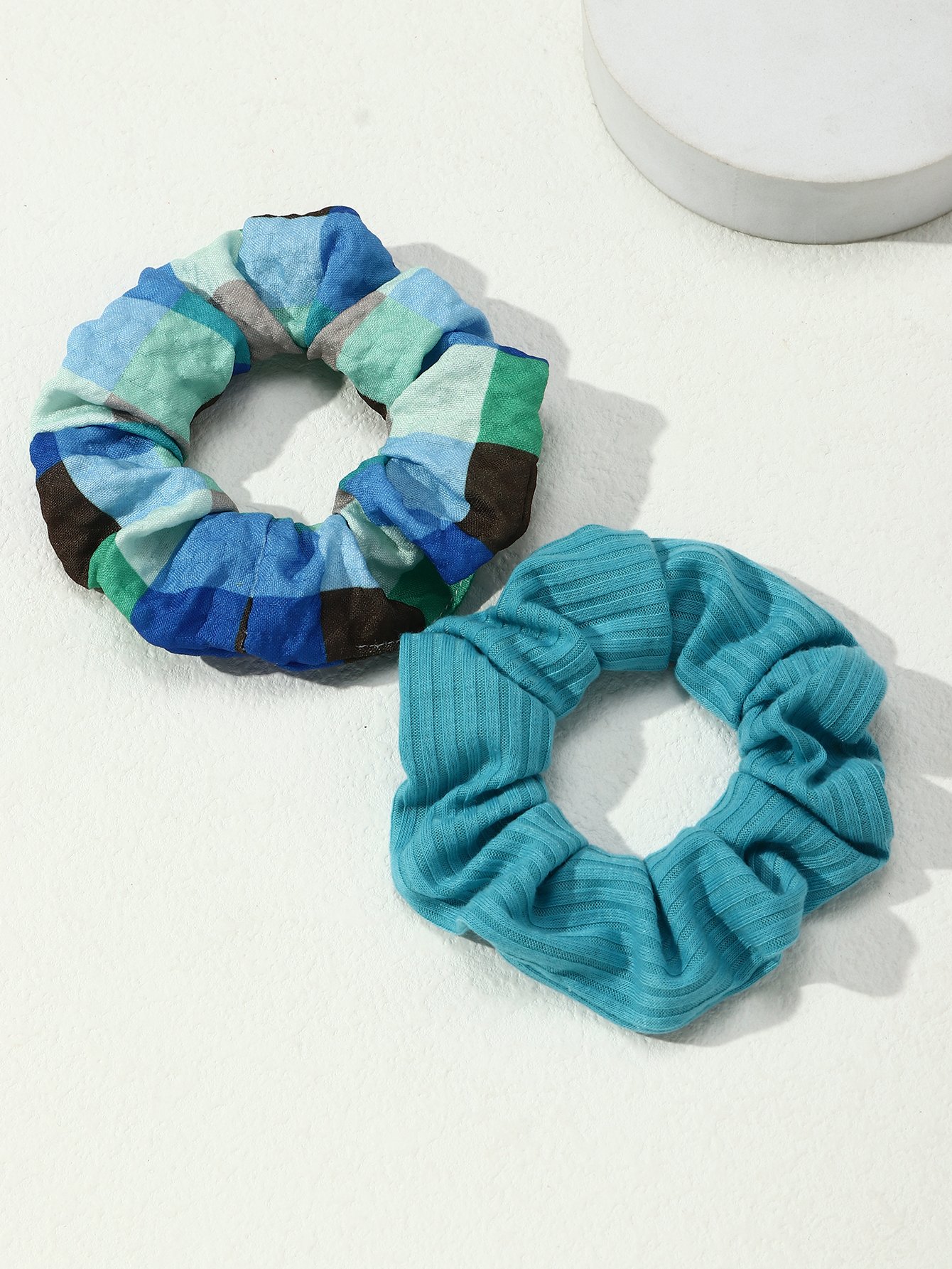 Set of 2 - Textured Hair Scrunchies