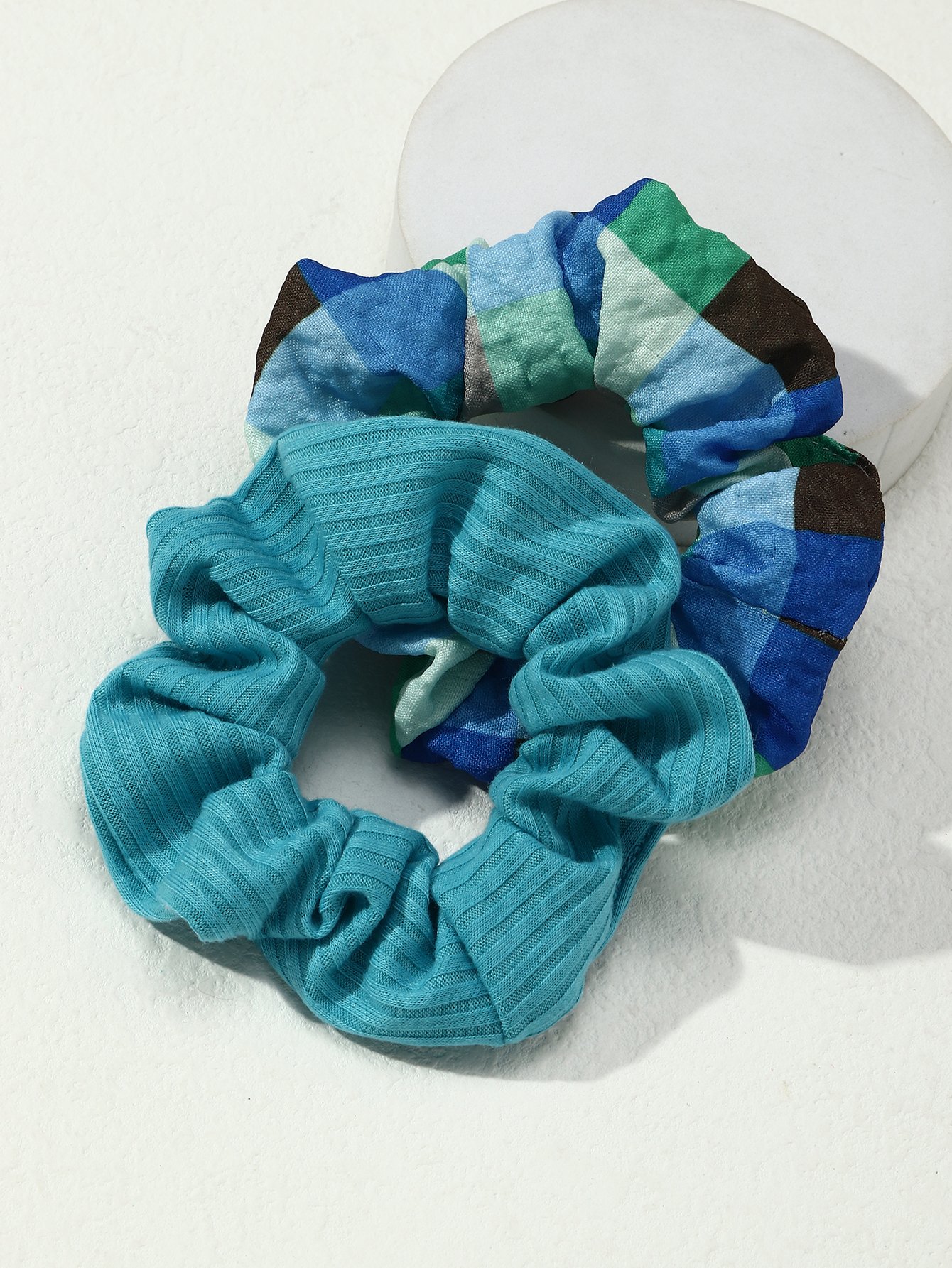 Set of 2 - Textured Hair Scrunchies