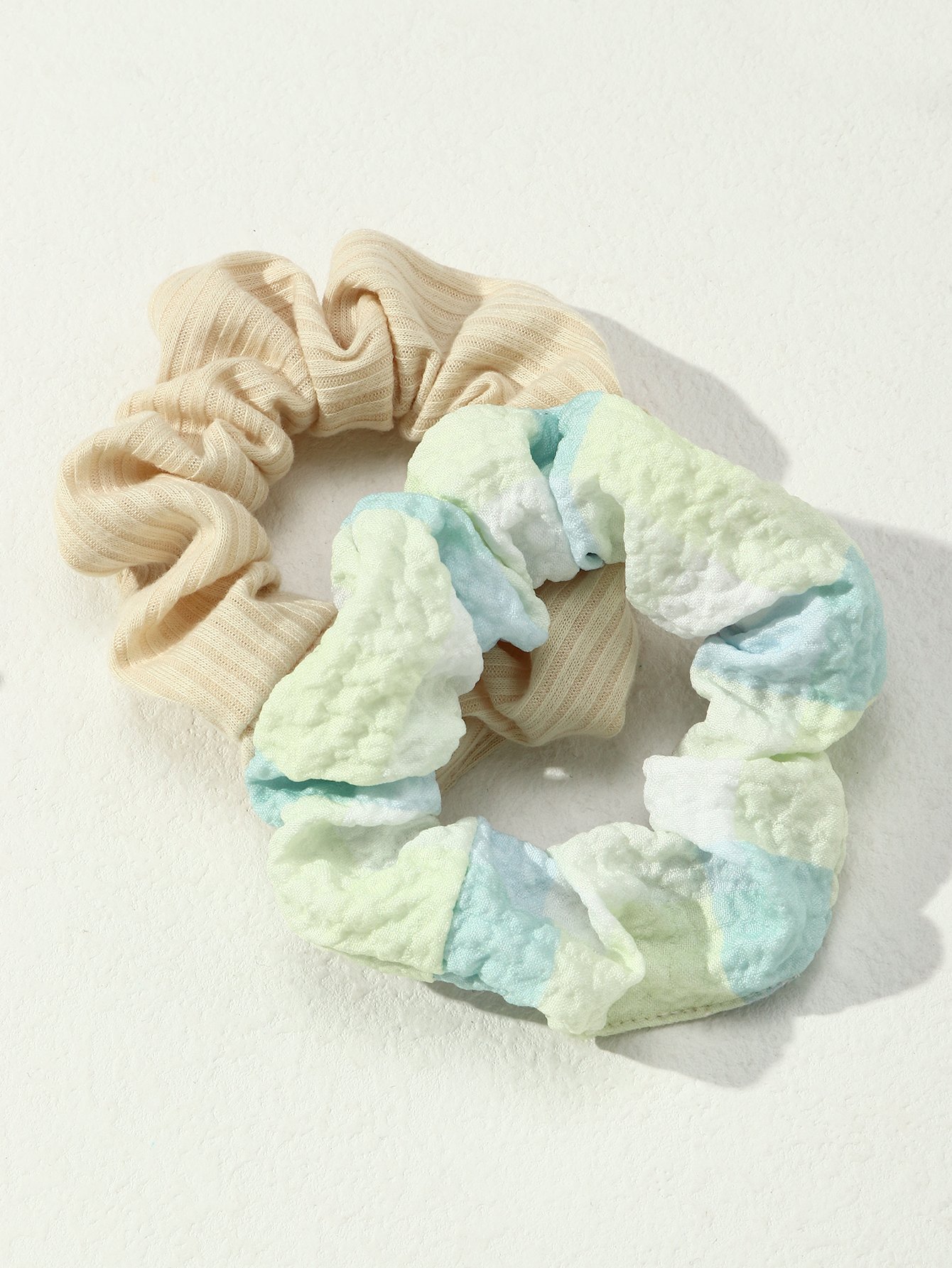 Set of 2 - Textured Hair Scrunchies