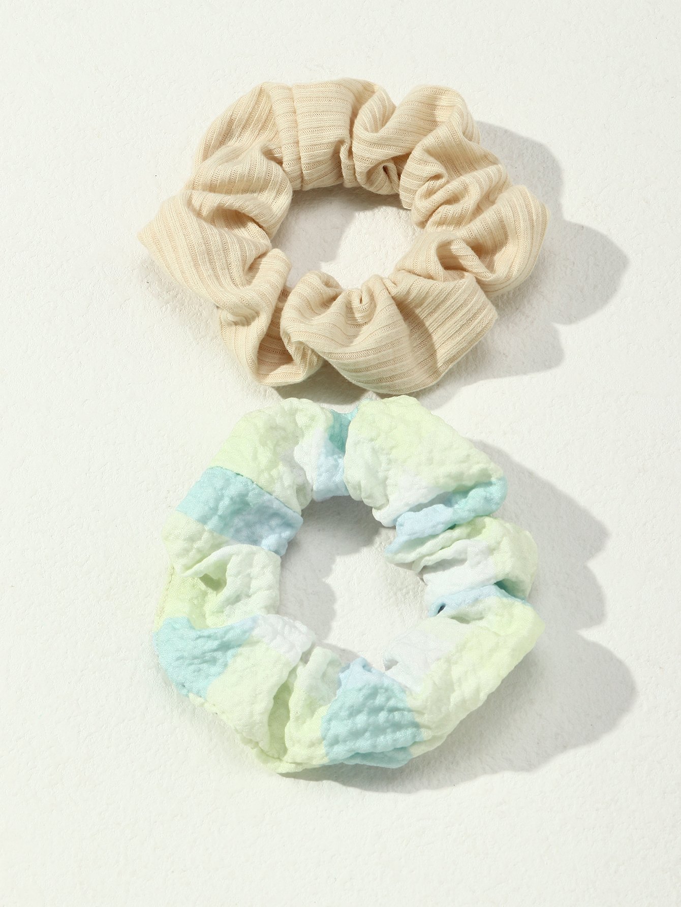 Set of 2 - Textured Hair Scrunchies
