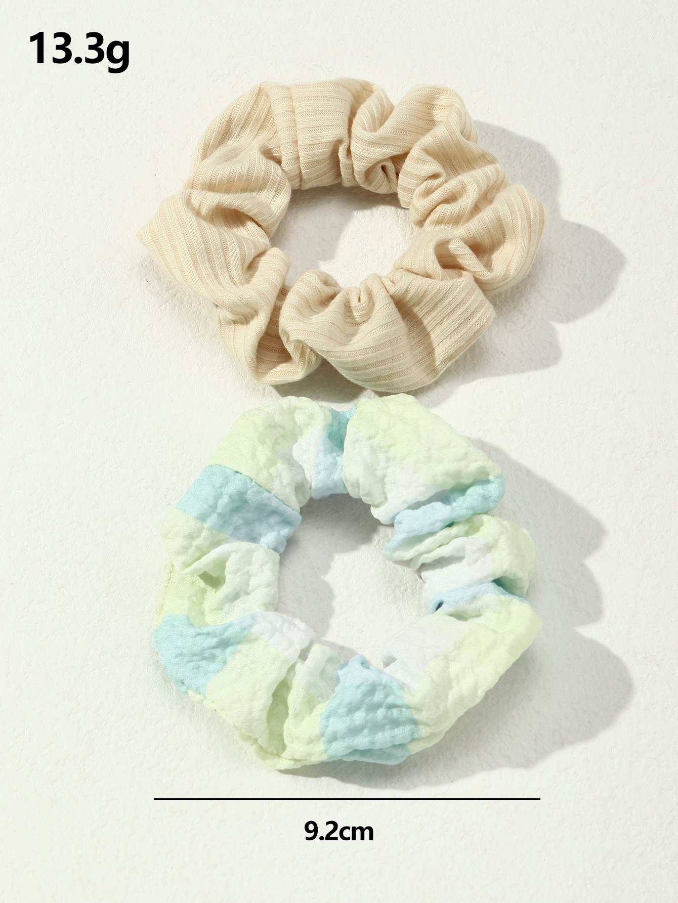 Set of 2 - Textured Hair Scrunchies
