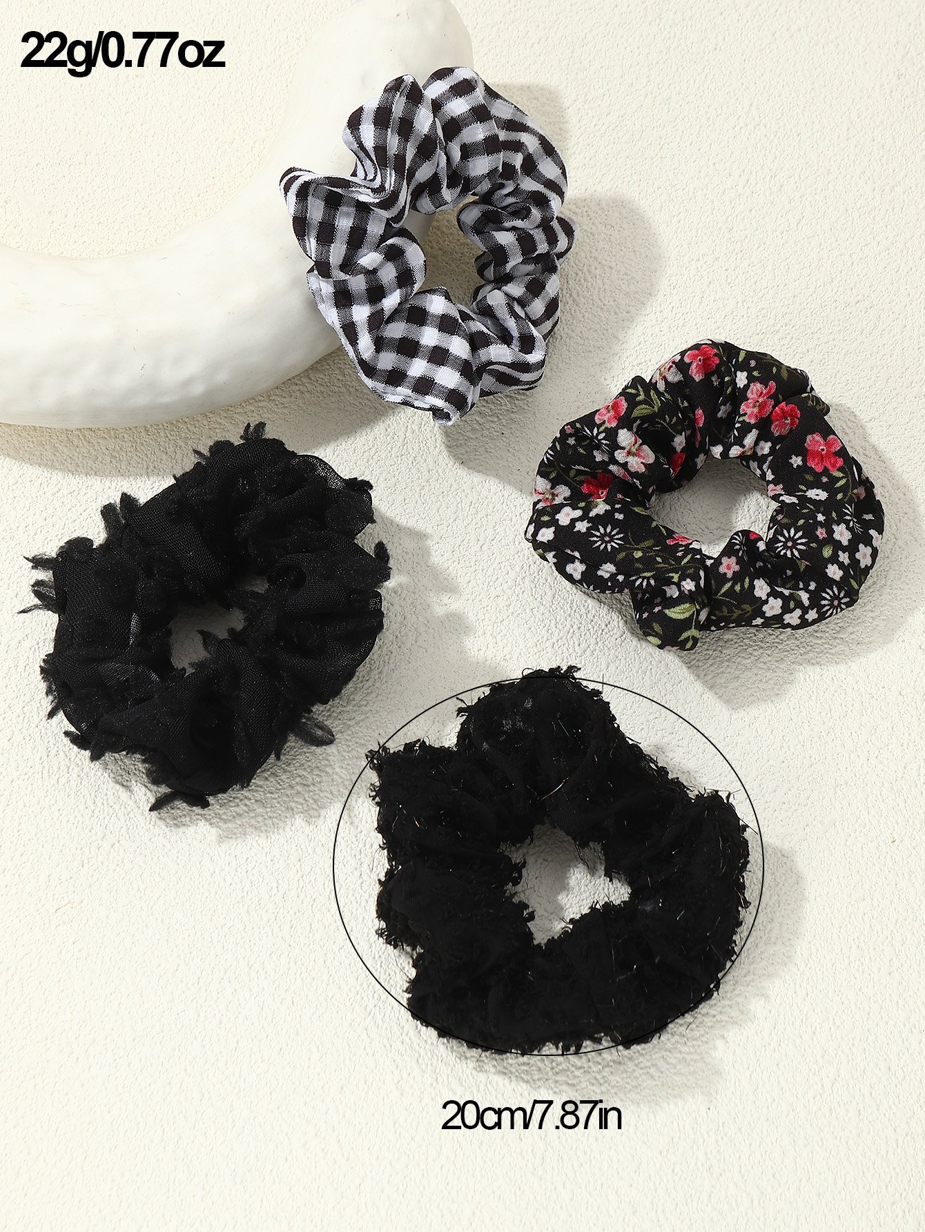 Set of 4 - Assorted Scrunchies