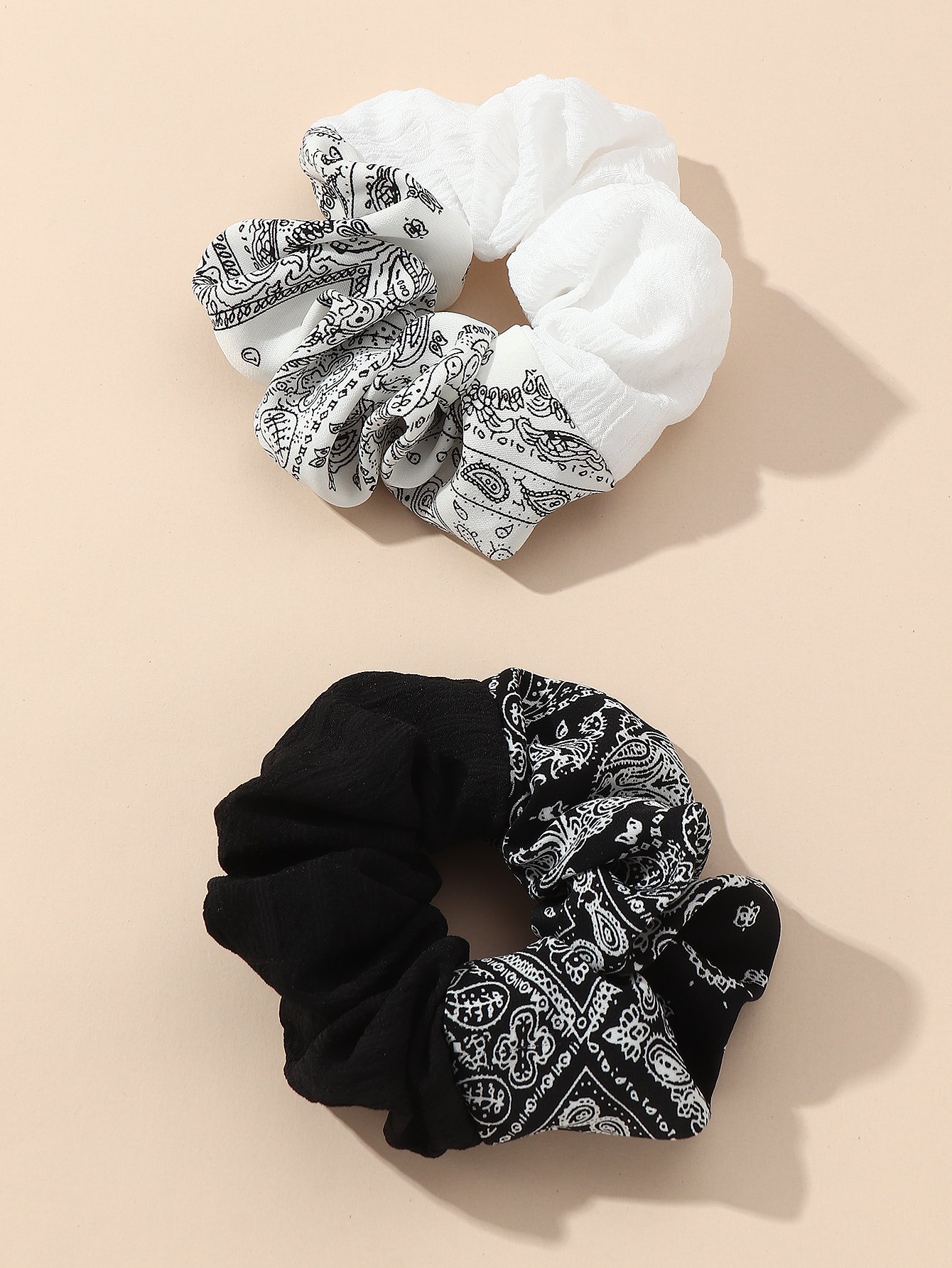 Set of 2 - Printed Scrunchies