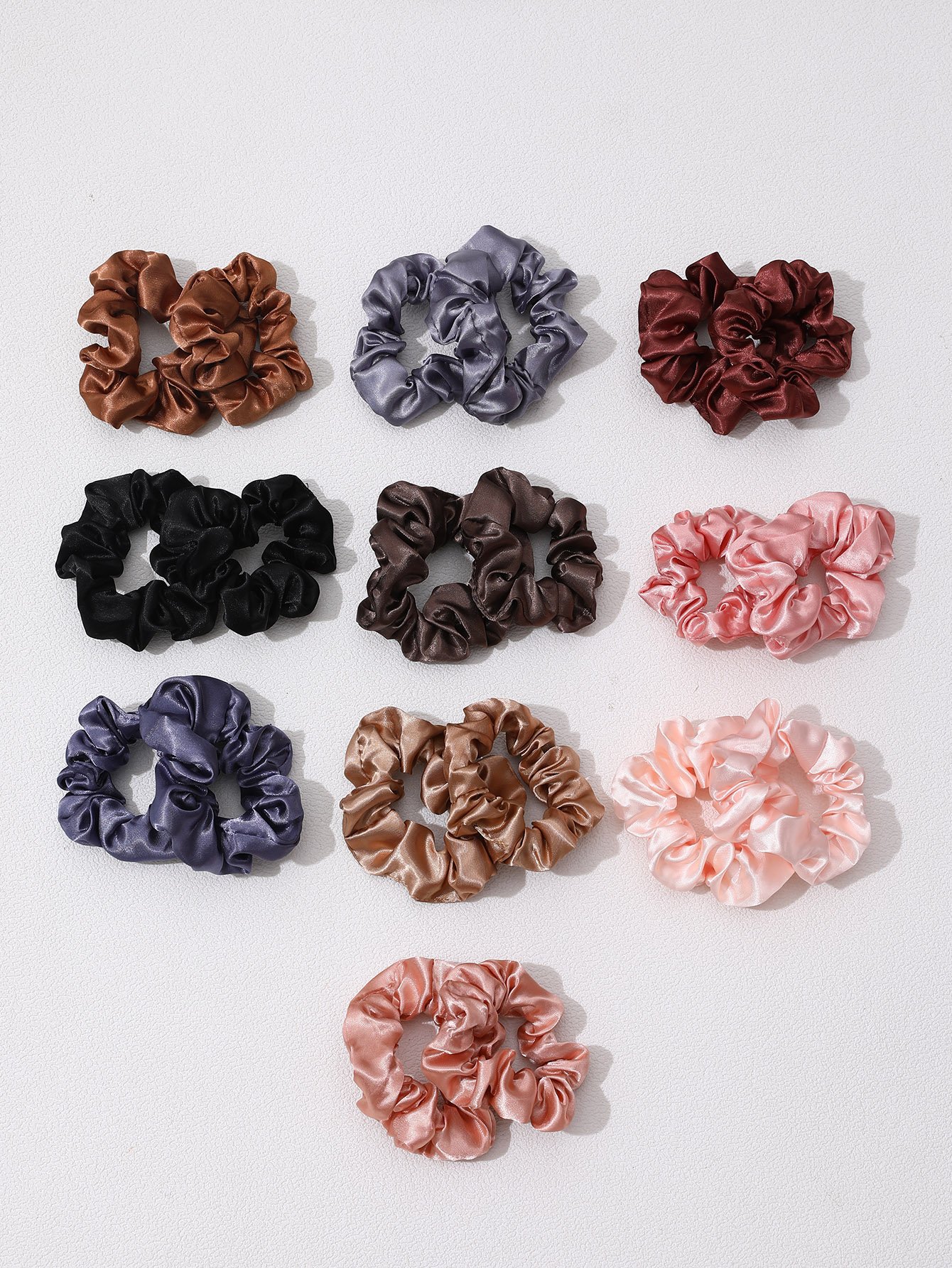 Set of 2 - Solid Hair Scrunchies