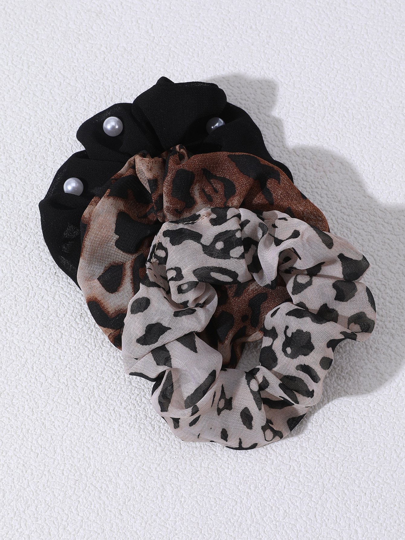 Set of 3 - Printed Hair Scrunchies