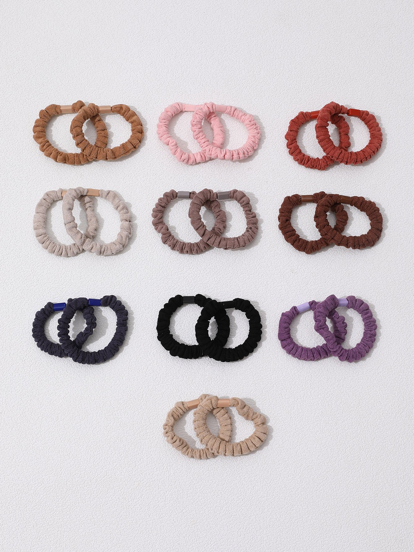 Set of 20 - Textured Hair Ties