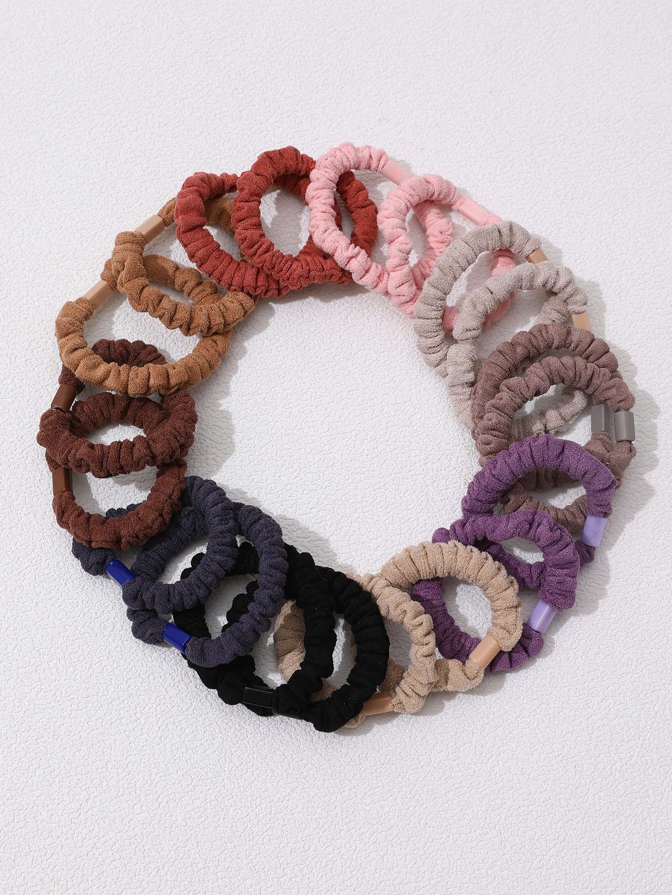 Set of 20 - Textured Hair Ties