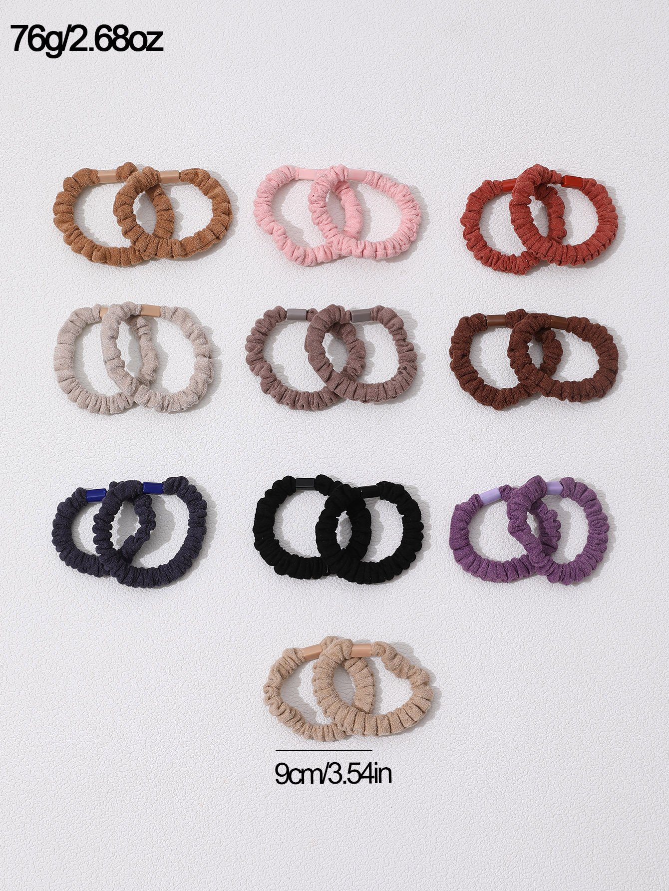 Set of 20 - Textured Hair Ties