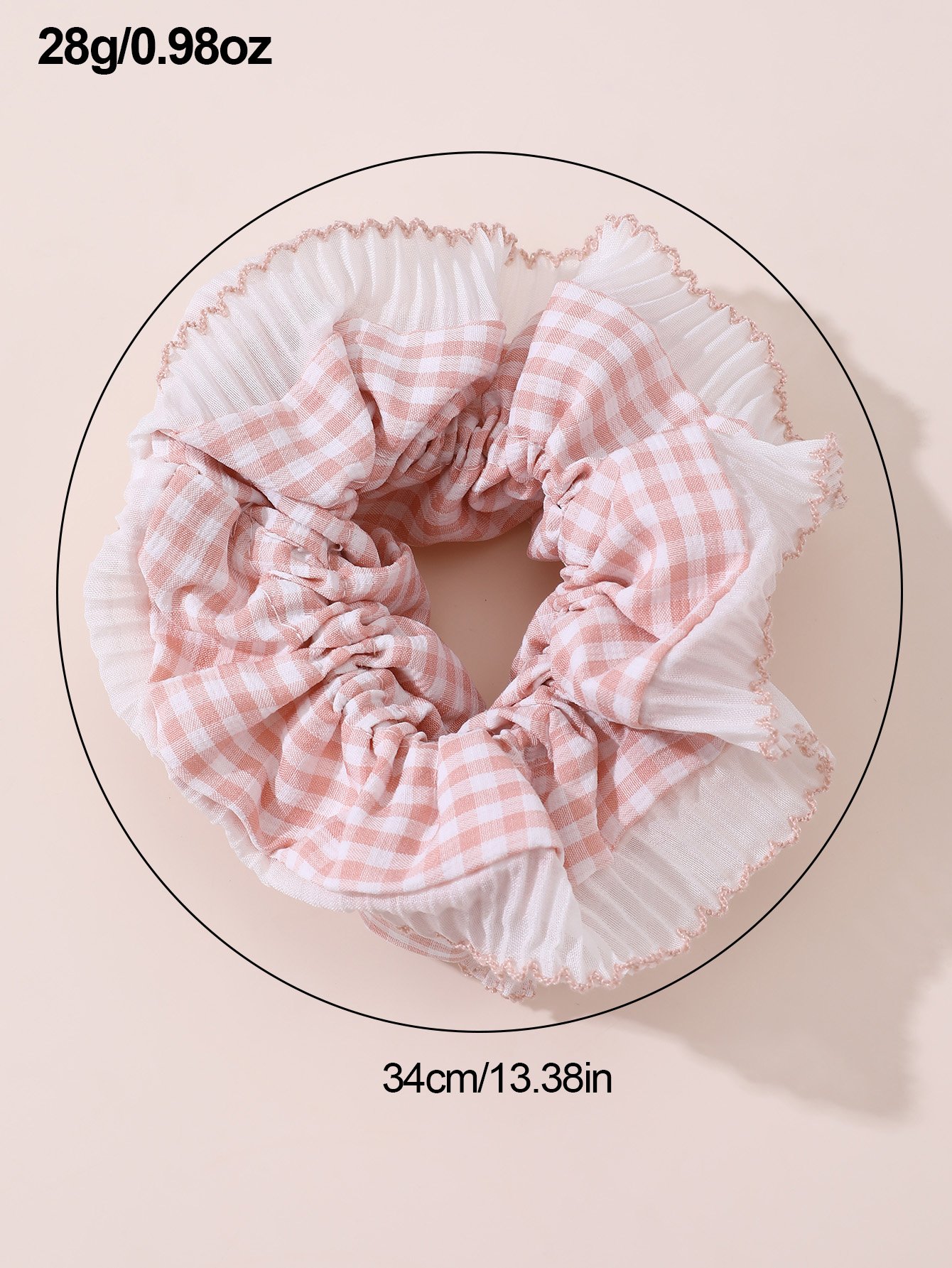 Plaid Pattern Hair Scrunchie
