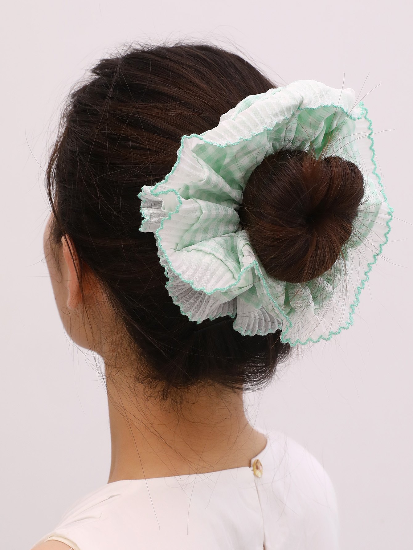 Plaid Hair Scrunchie