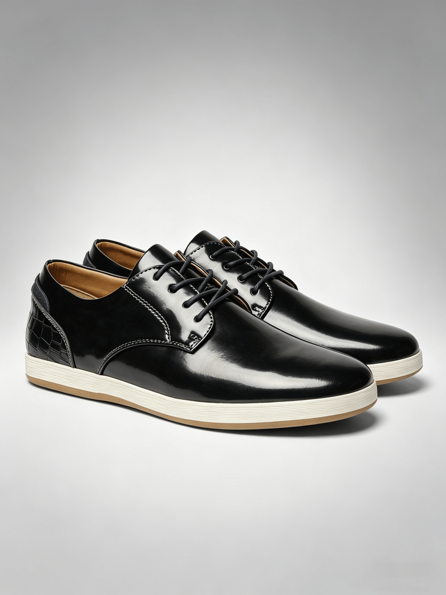 Black Patent Casual Shoes