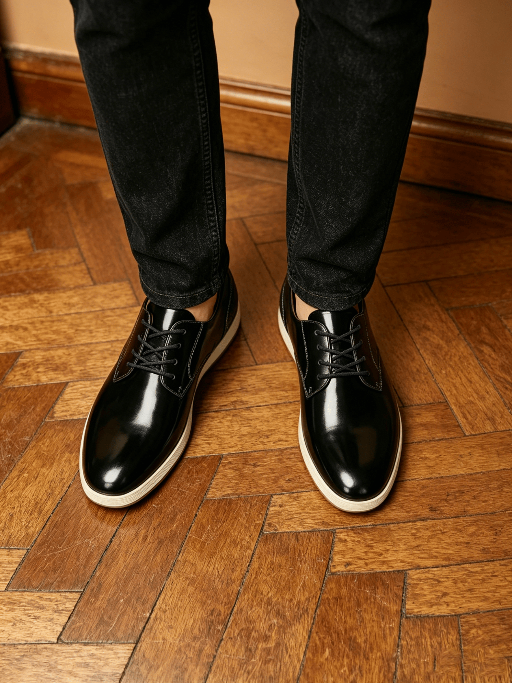 Black Patent Casual Shoes