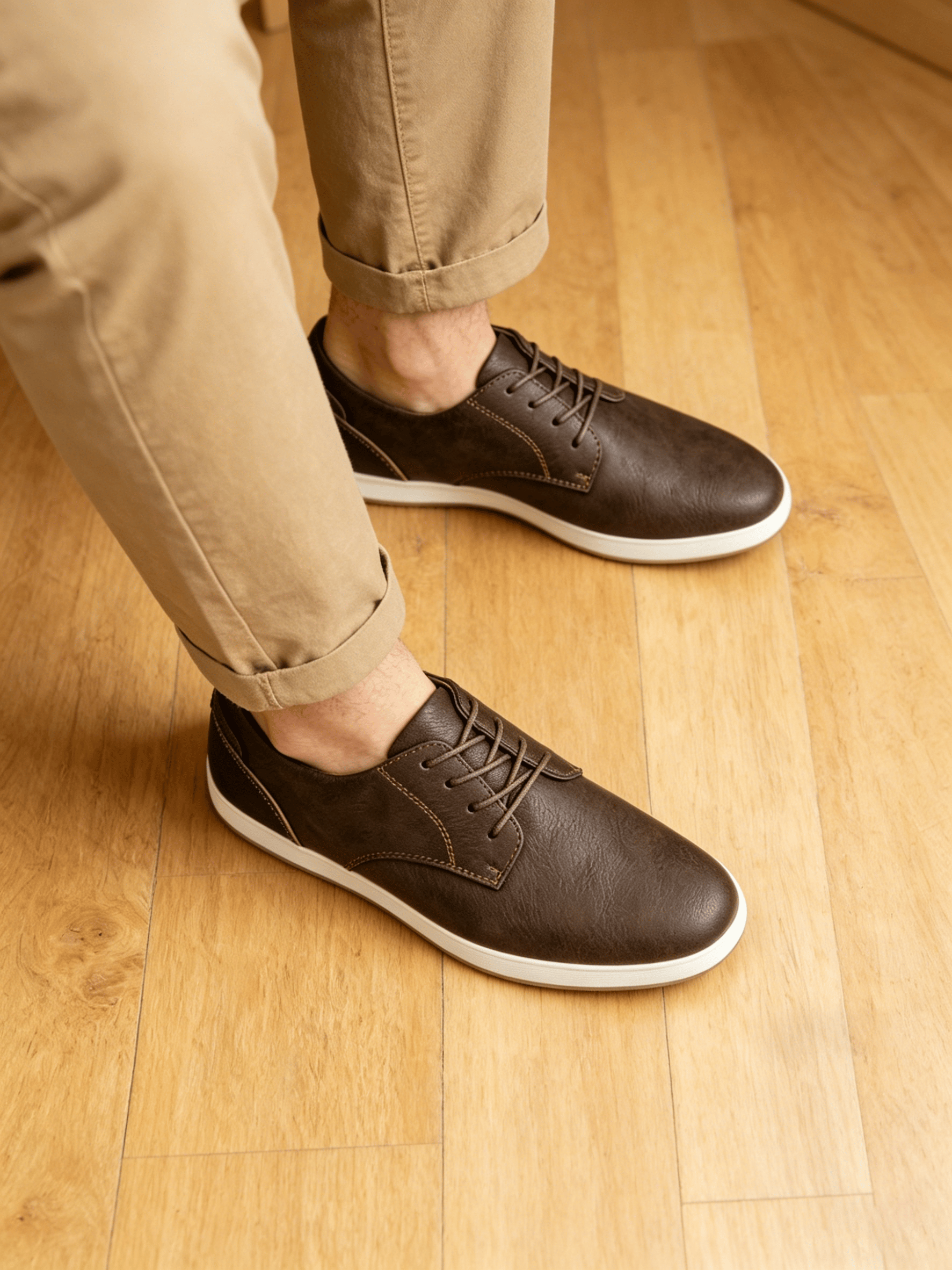 Men Coffee Brown Casual Shoes