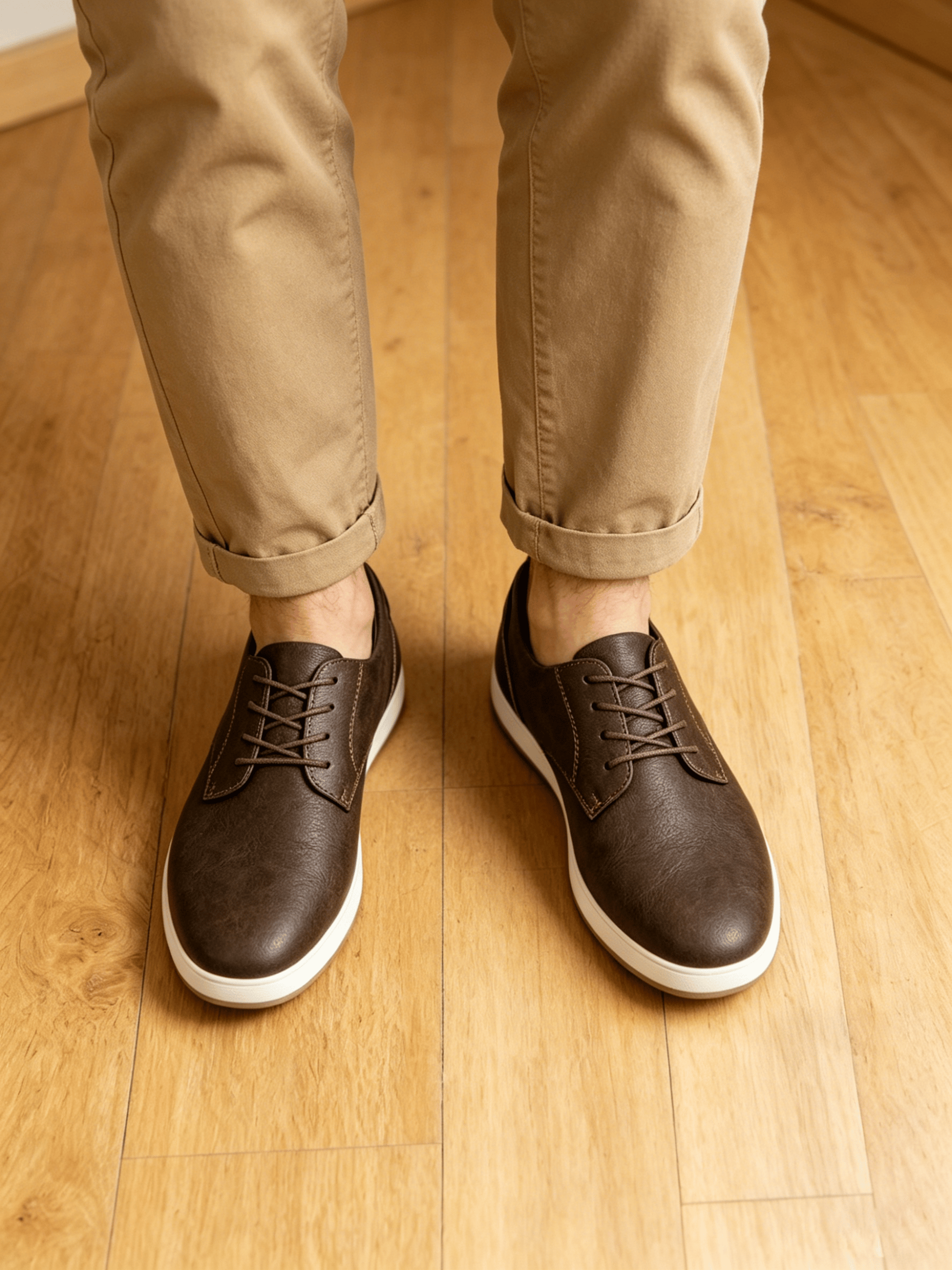 Men Coffee Brown Casual Shoes