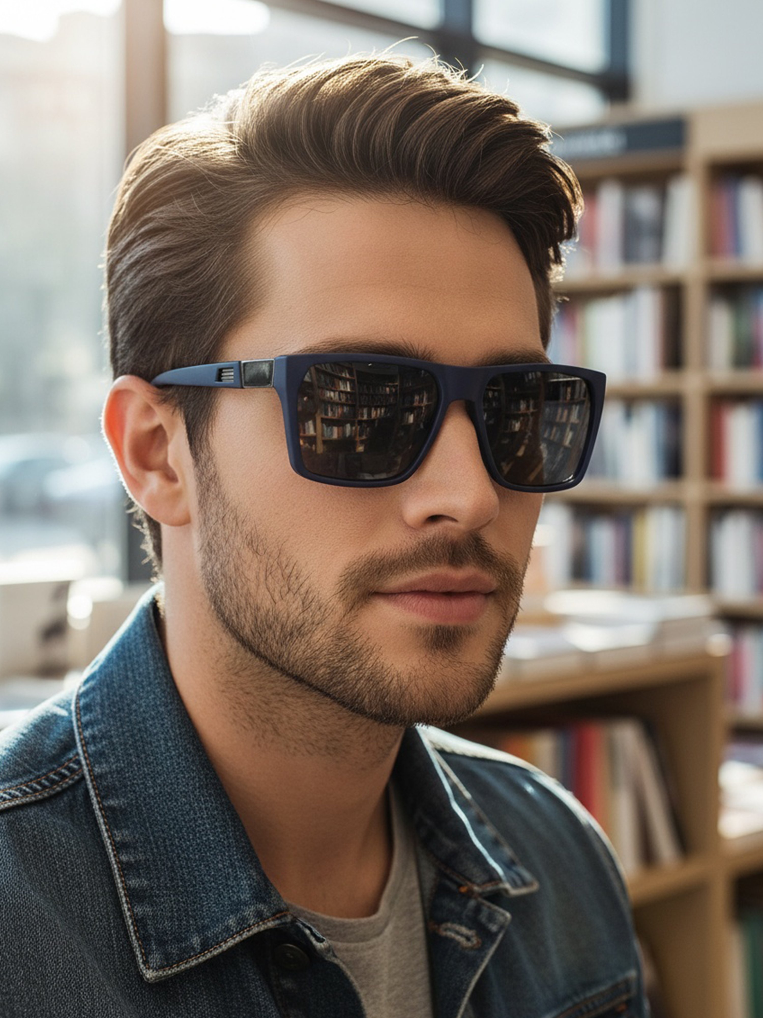 Blue Square Sunglasses