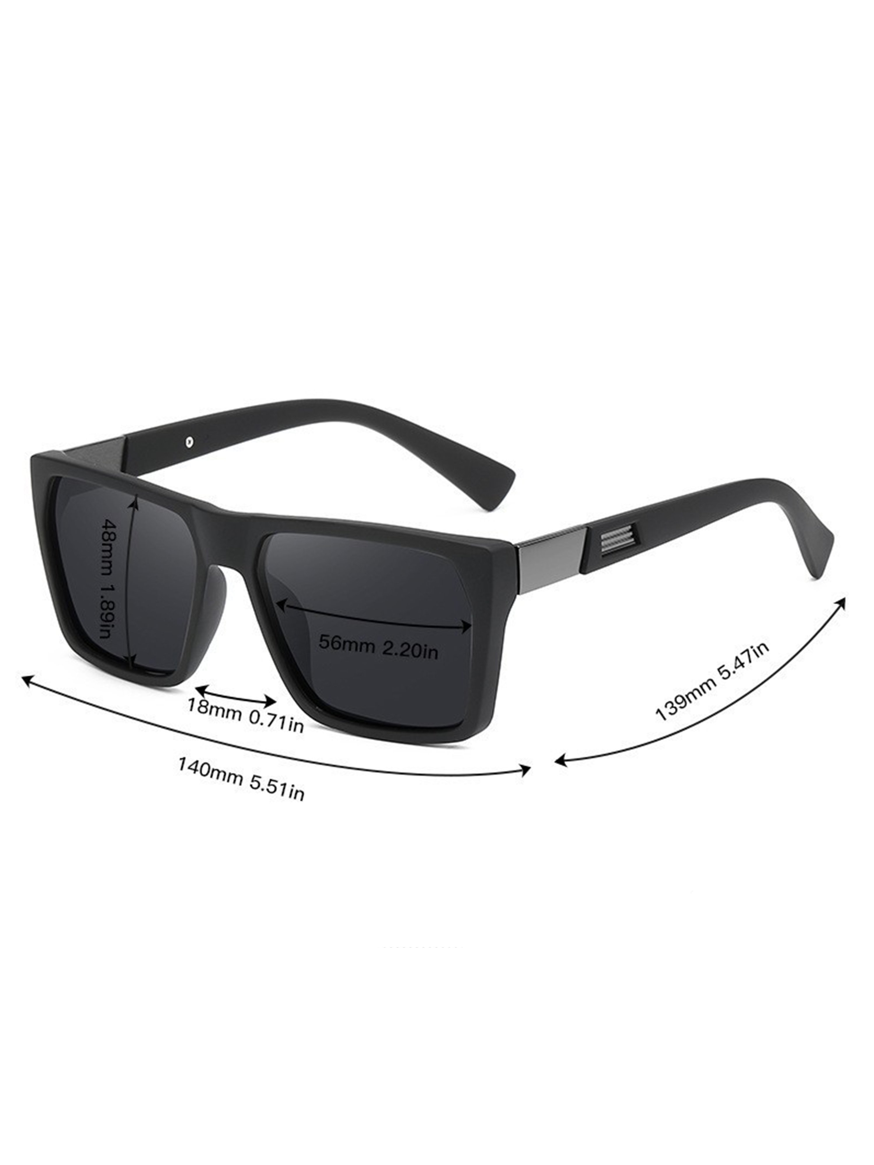 Black Square Frame Sunglasses