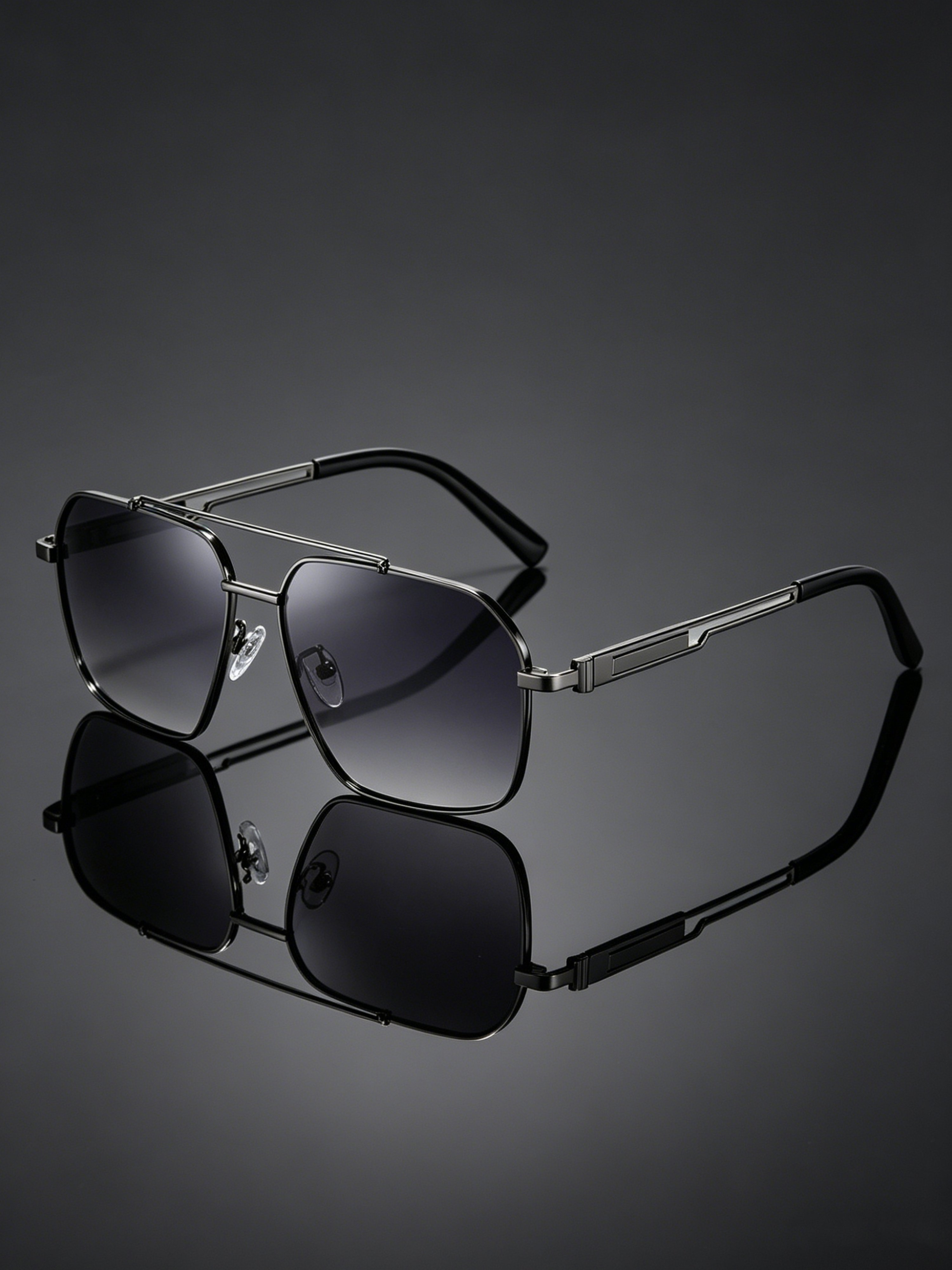Silver Aviator Sunglasses