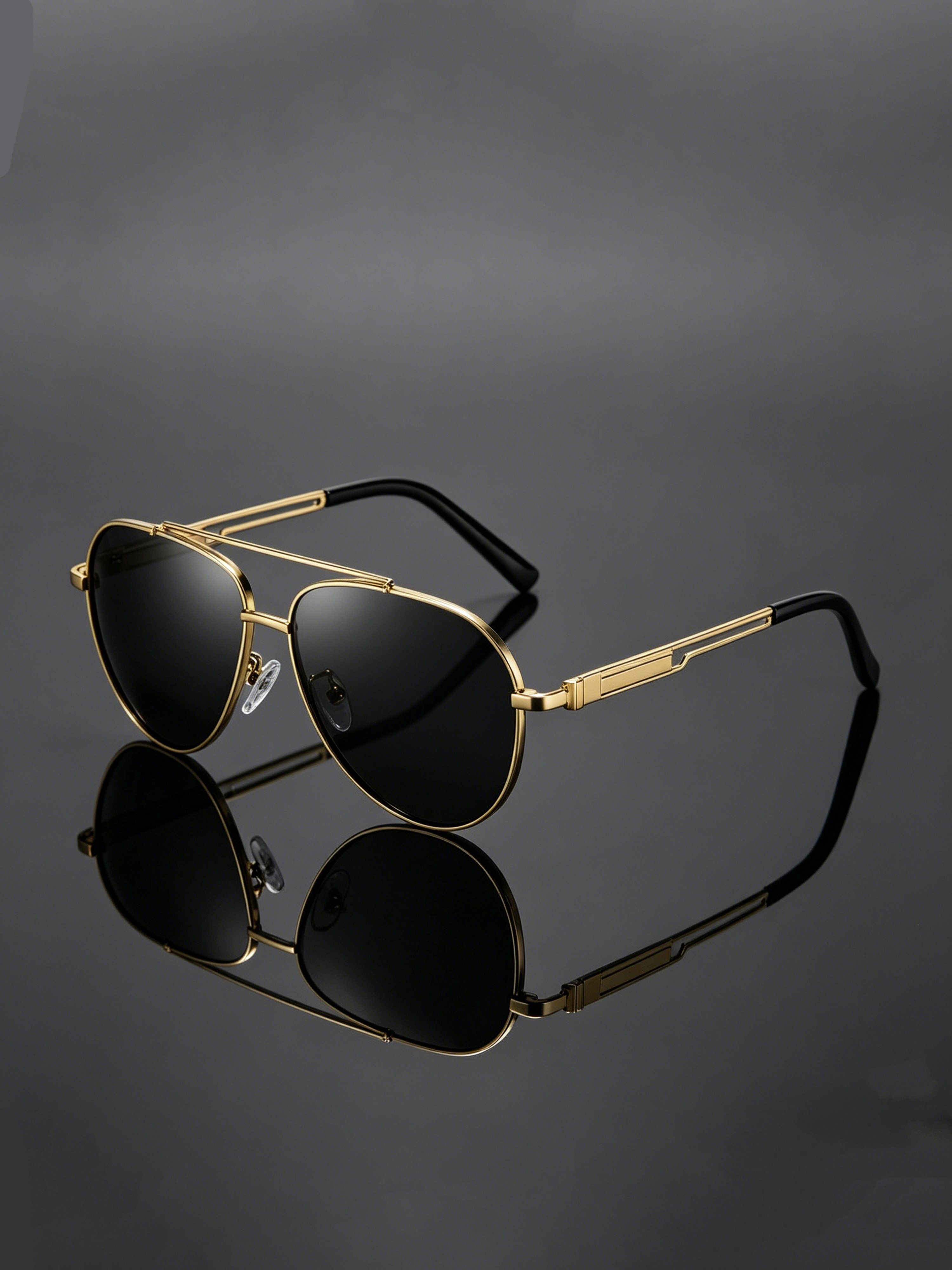 Golden Aviator Sunglasses