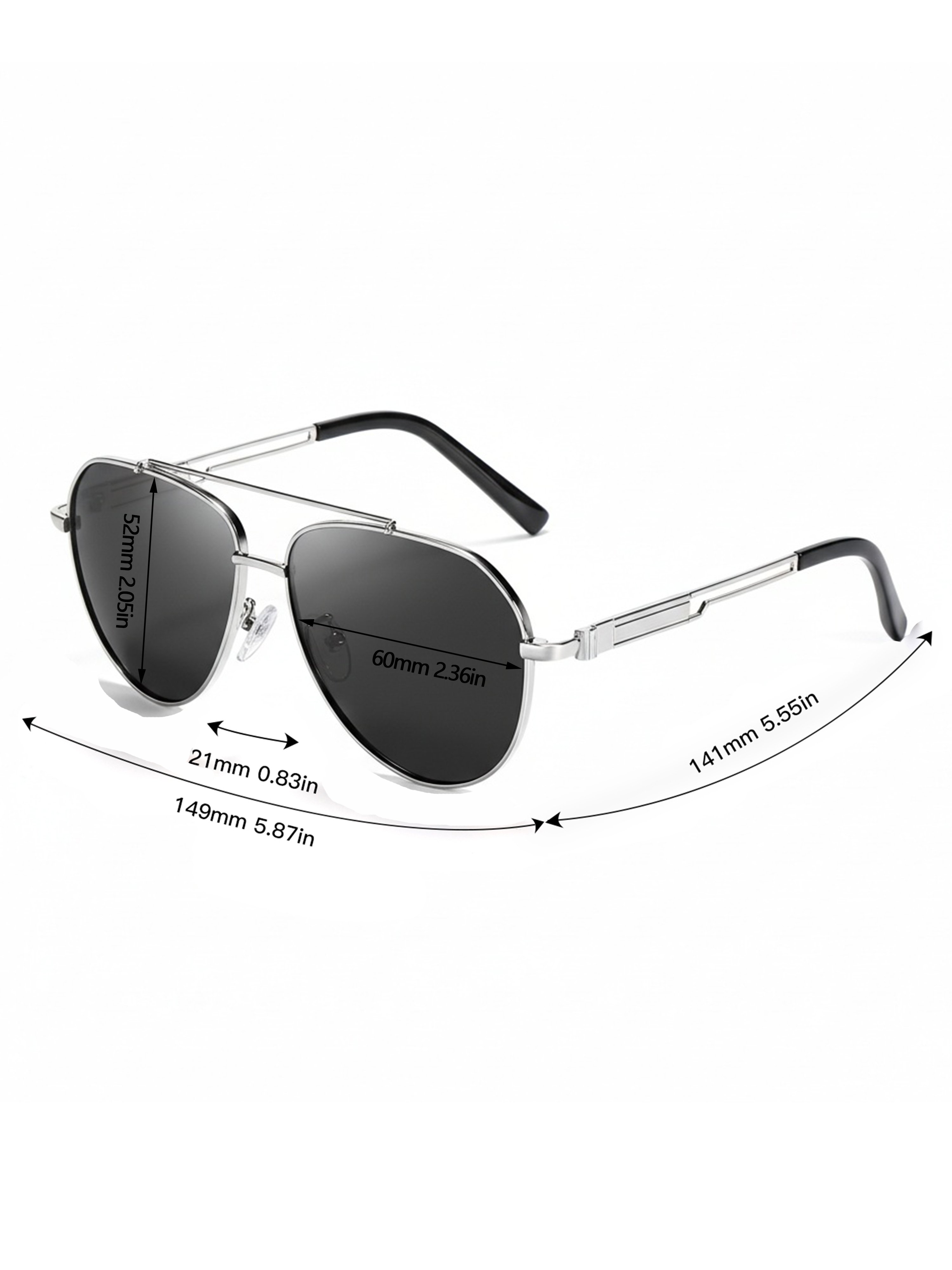 Silver Aviator Sunglasses