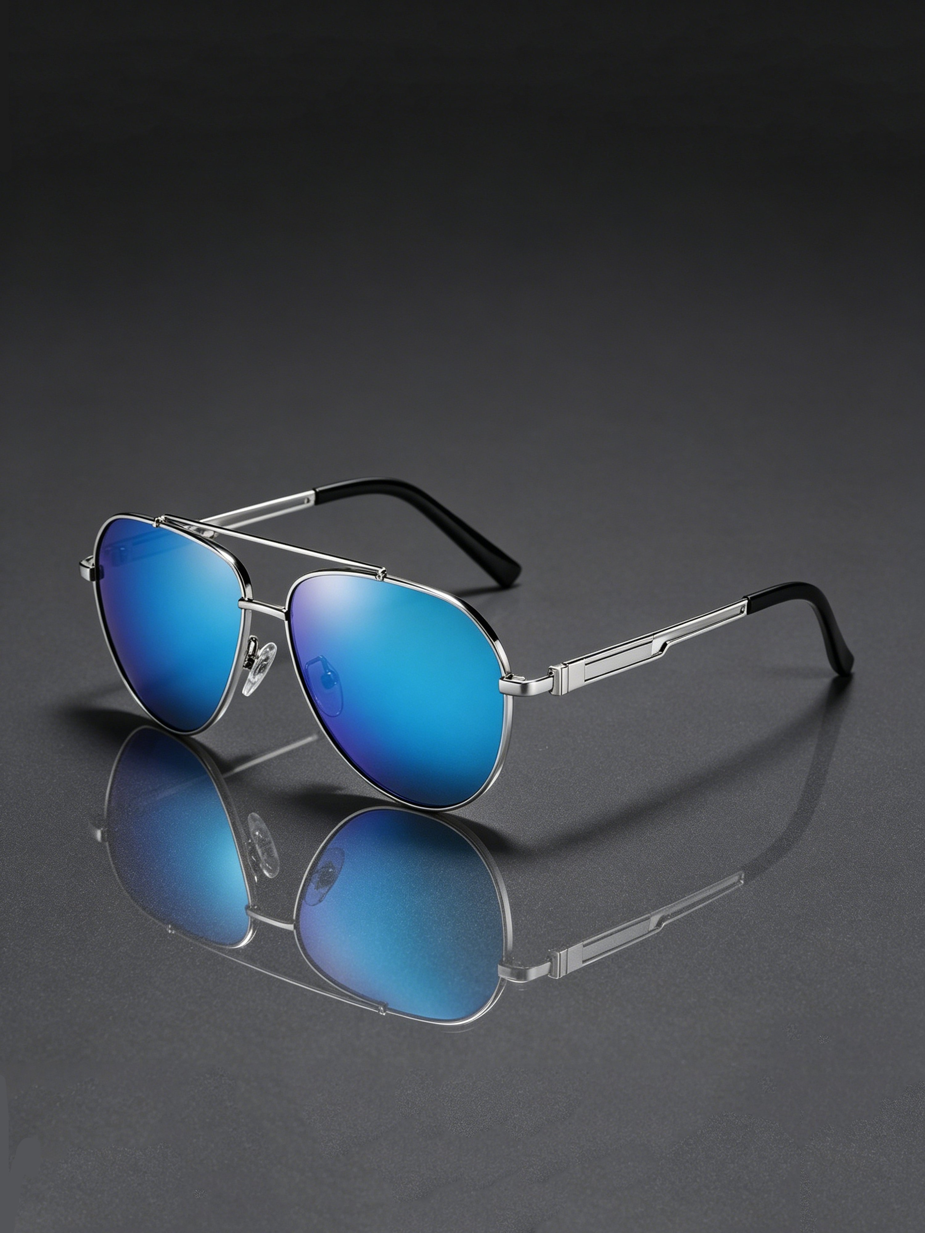 Aviator Blue Mirror Sunglasses