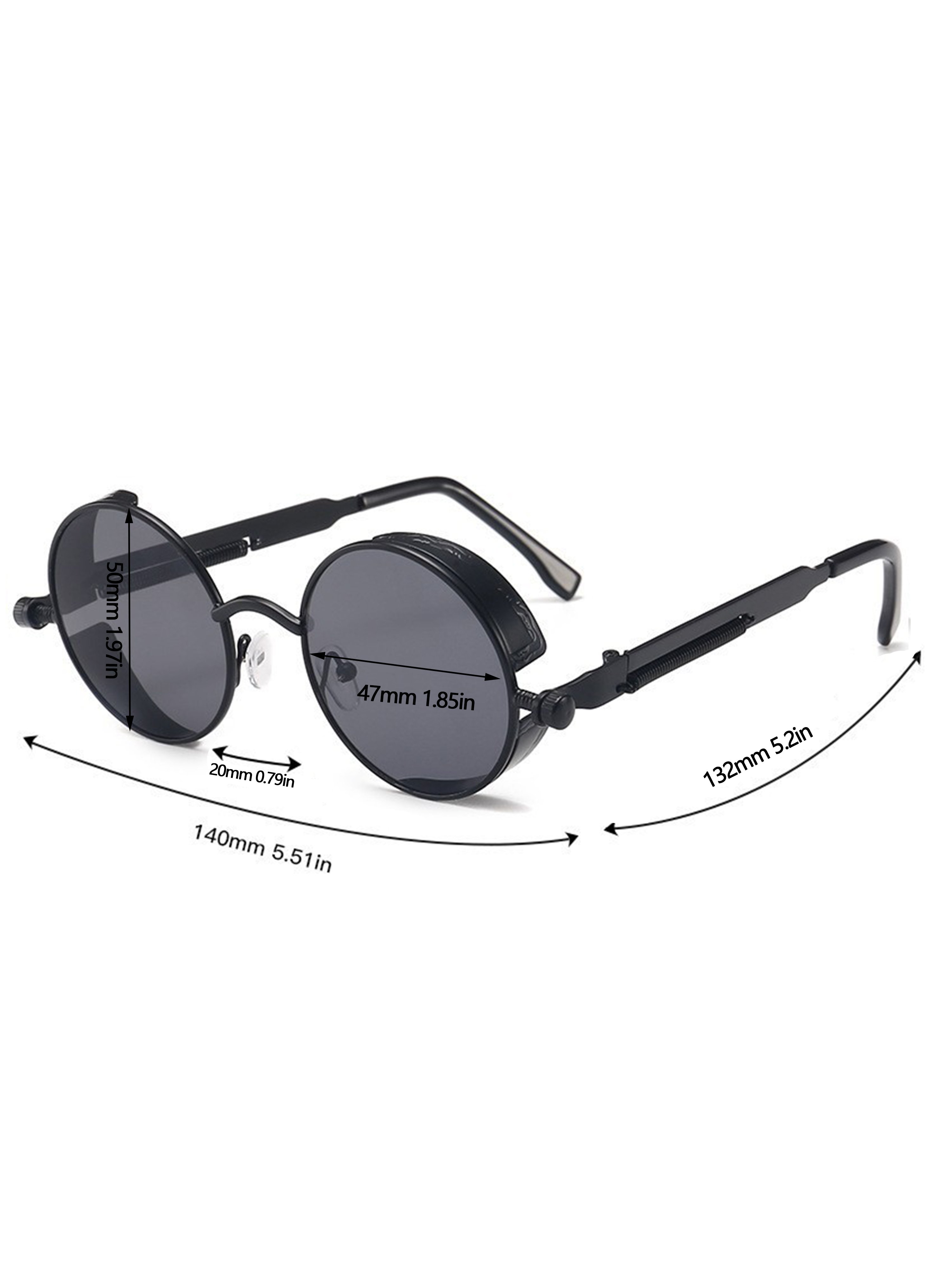 Round Black Sunglasses