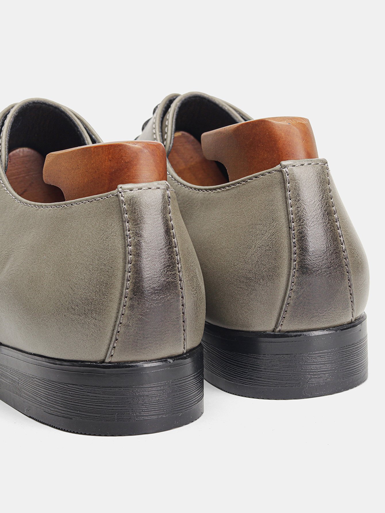 Men Grey Formal Business Oxford Shoes