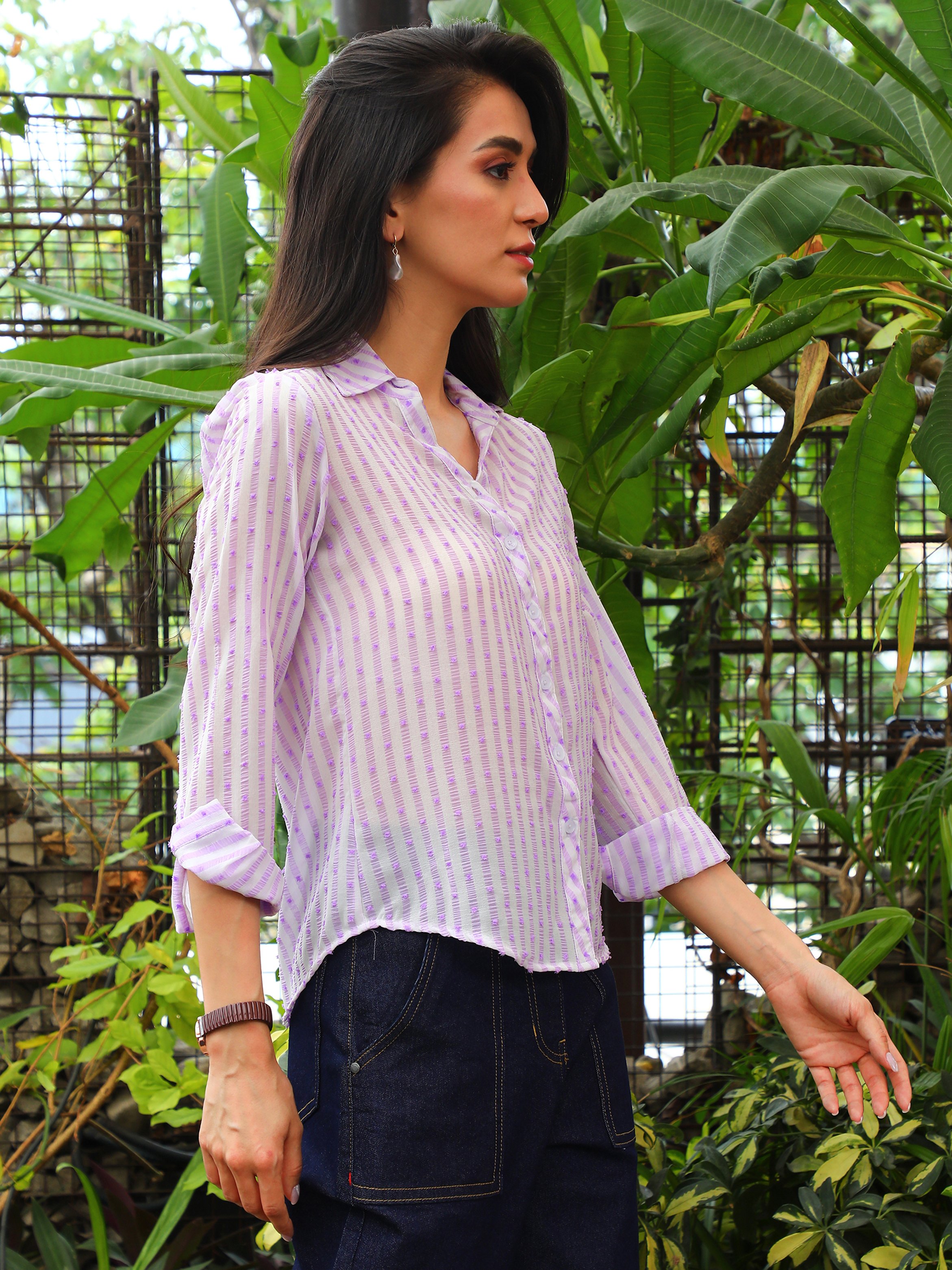 Candy Striped Long Sleeve Shirt