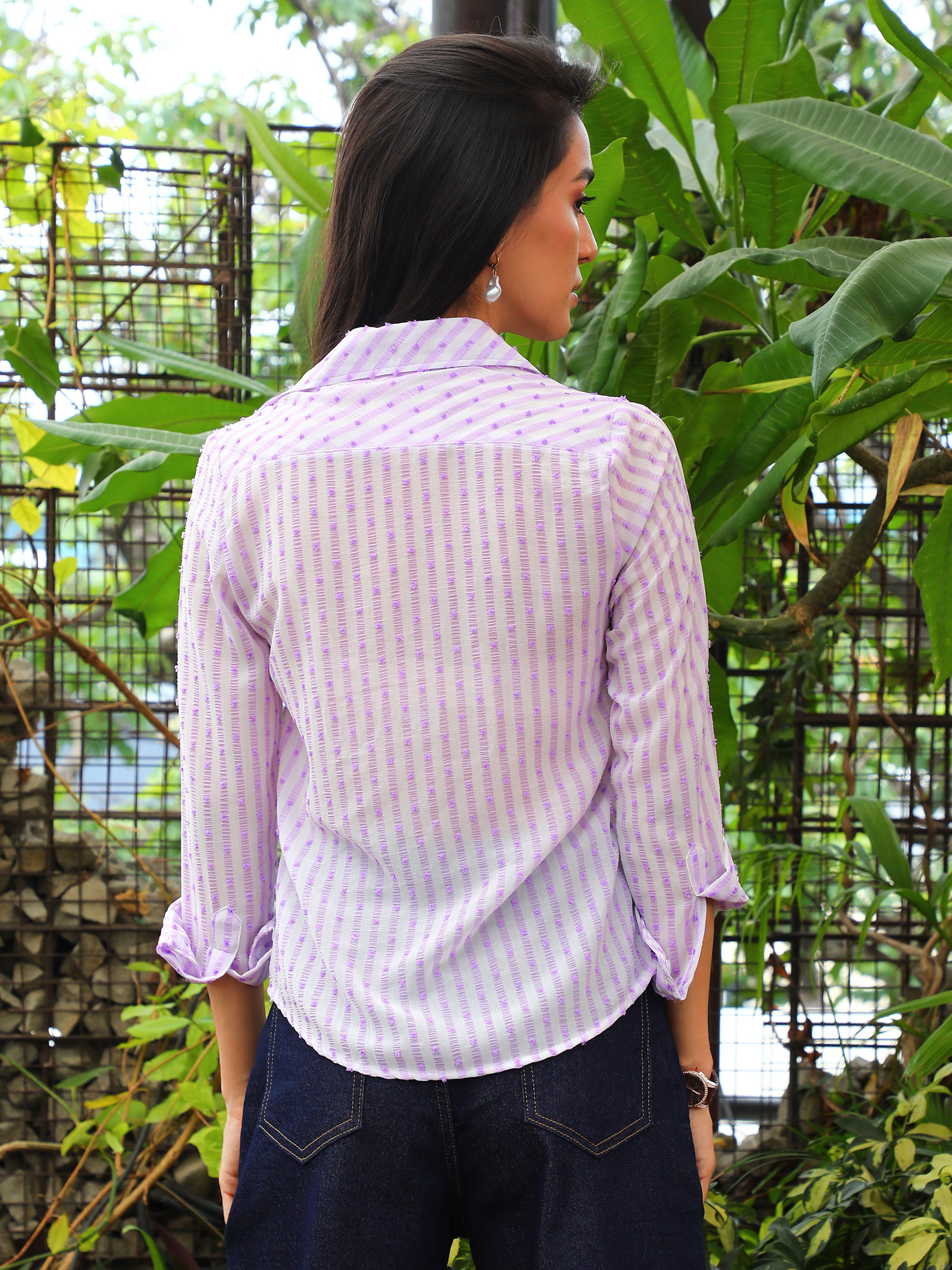 Candy Striped Long Sleeve Shirt