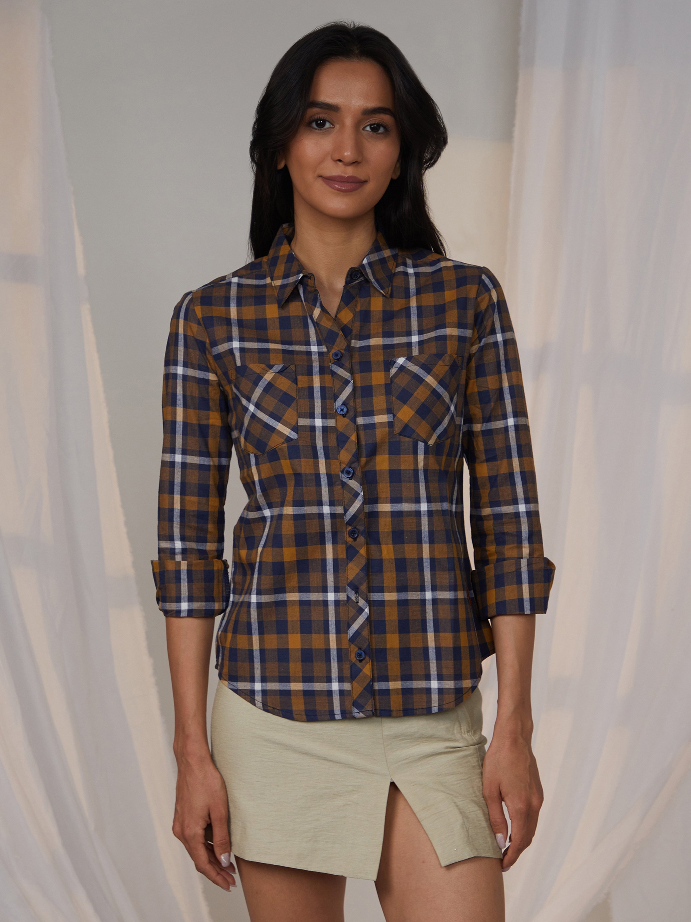 Plaid Flannel Long Sleeve Shirt