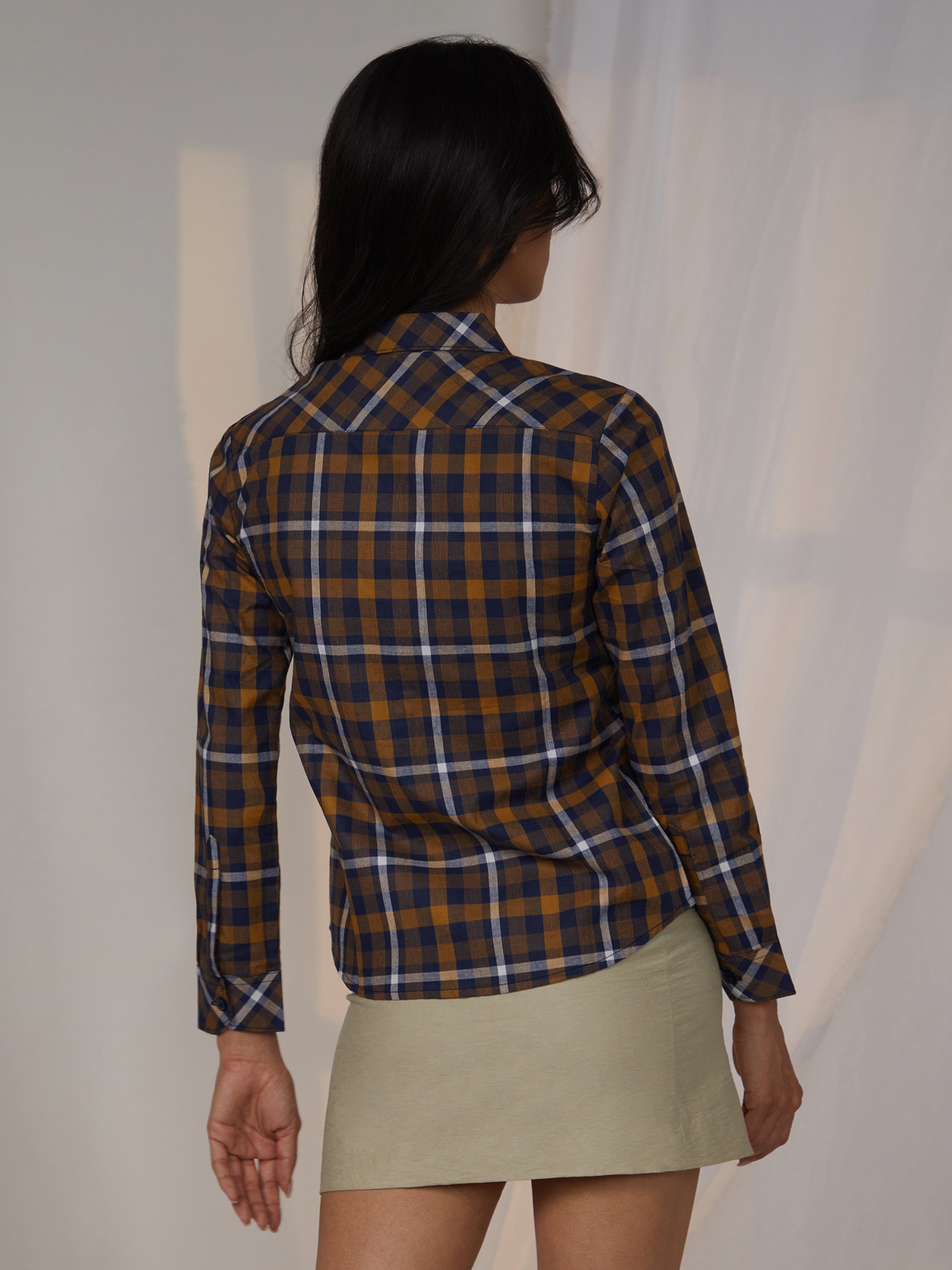 Plaid Flannel Long Sleeve Shirt