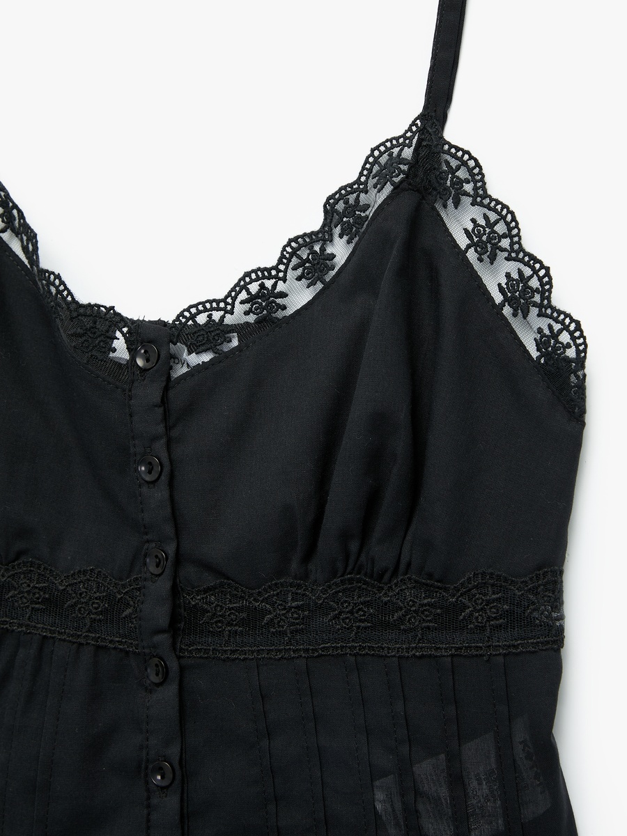 Lace Trim Strappy Top