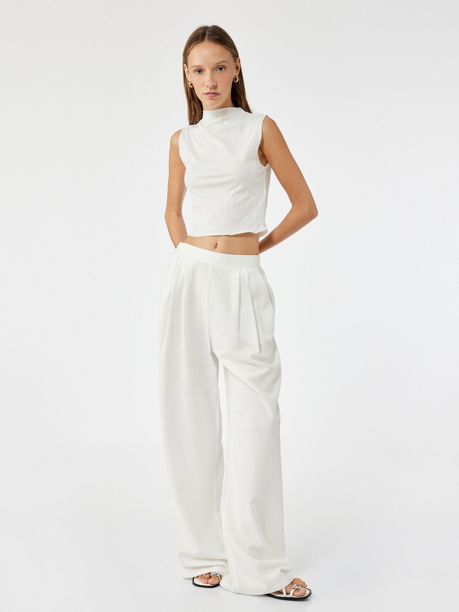 High Neck Crop Tank Top