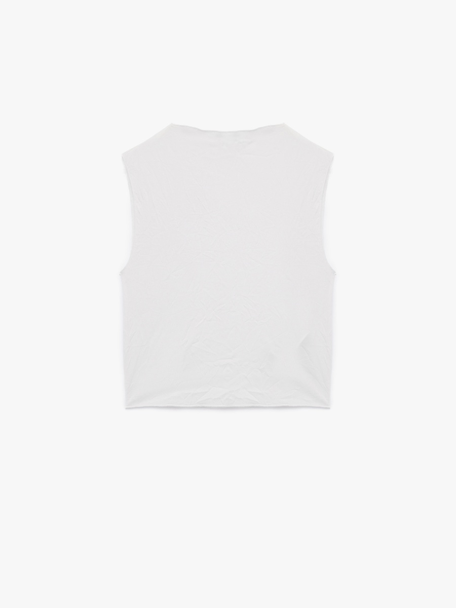 High Neck Crop Tank Top