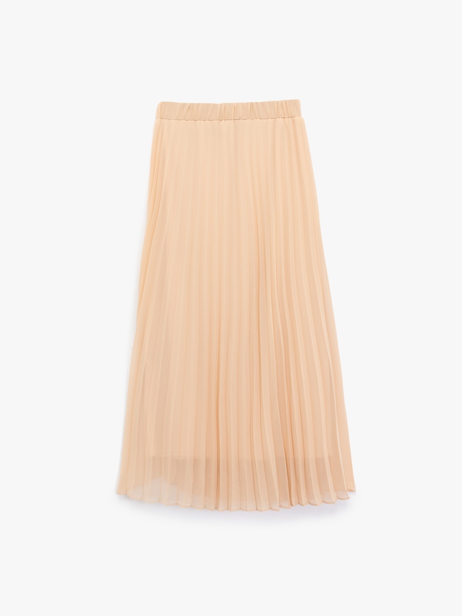 Pleated Midi Skirt