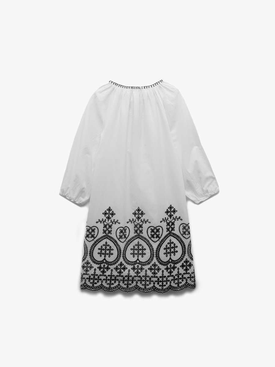 Embroidered Mini Dress