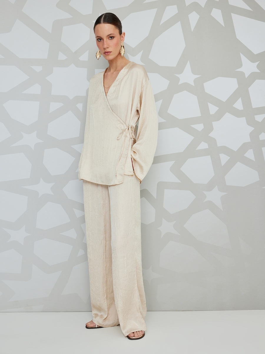 Wide Leg High-Rise Pants