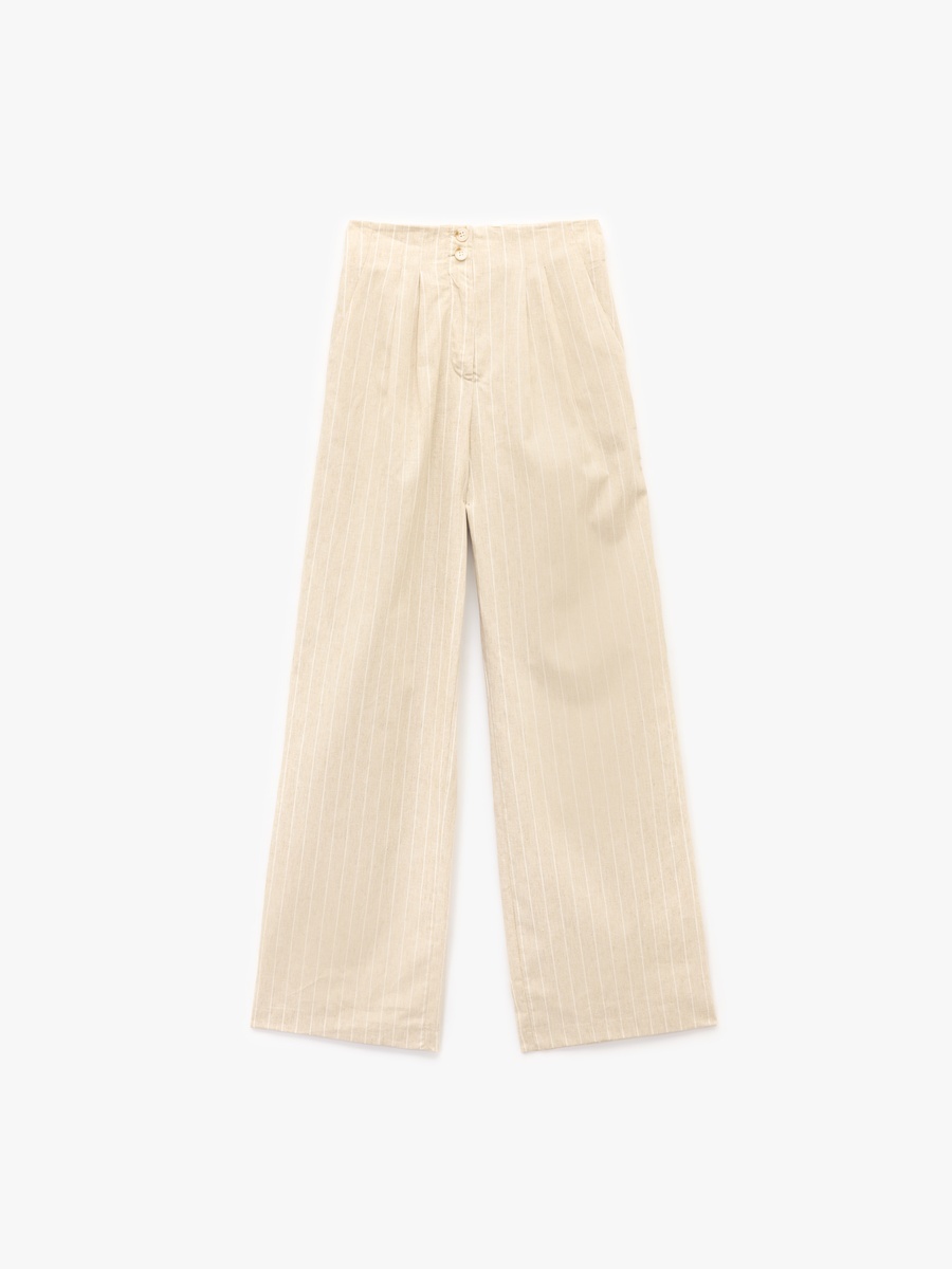 Striped Linen Pants