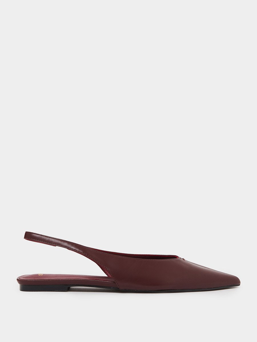 Burgundy Slingback Shoes