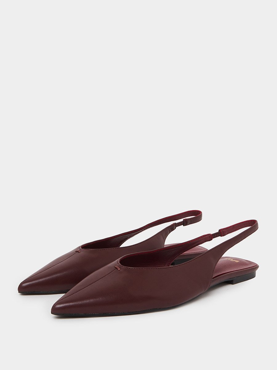 Burgundy Slingback Shoes