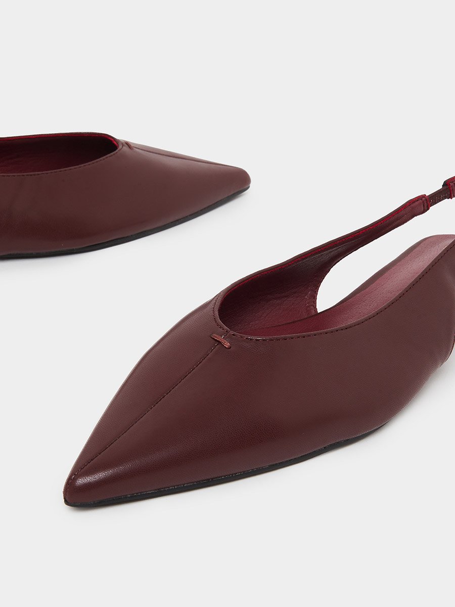 Burgundy Slingback Shoes
