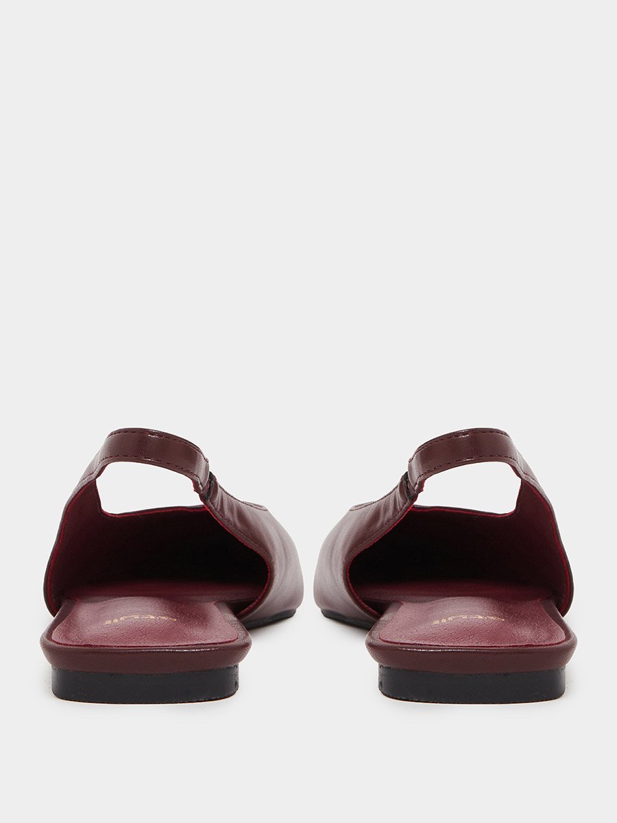 Burgundy Slingback Shoes