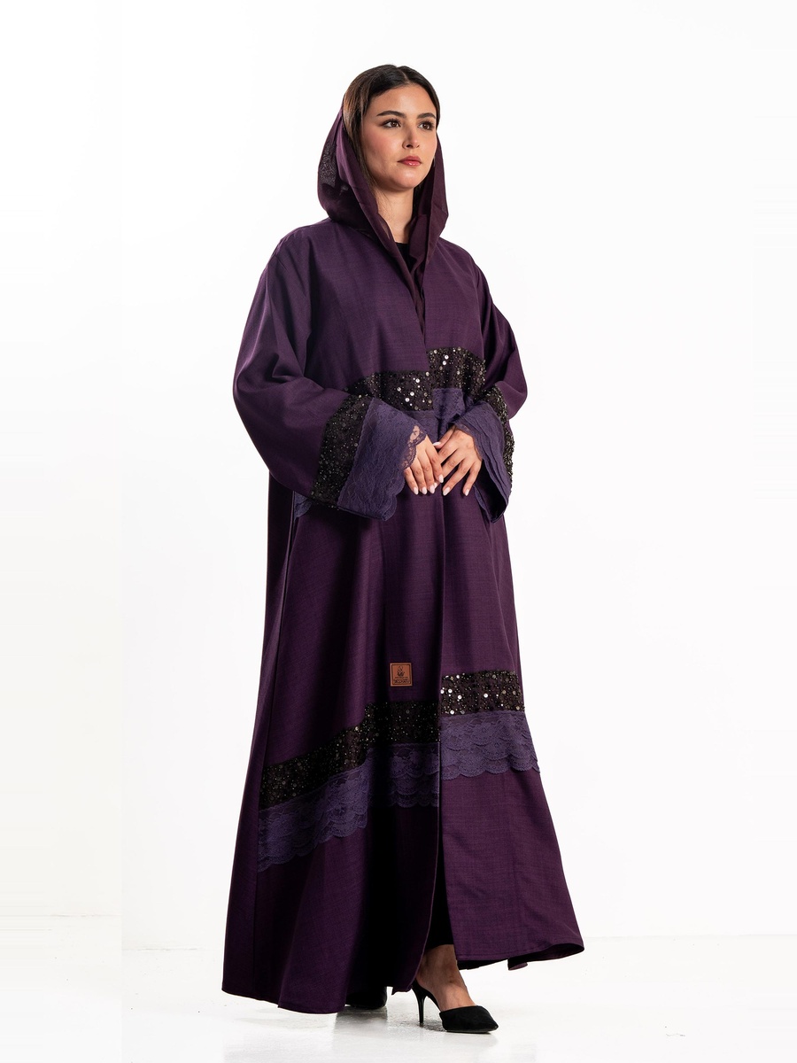 Hadeel Abaya with Lace Embellishment