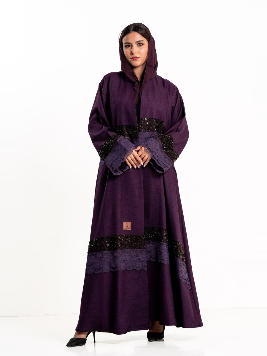 Hadeel Abaya with Lace Embellishment