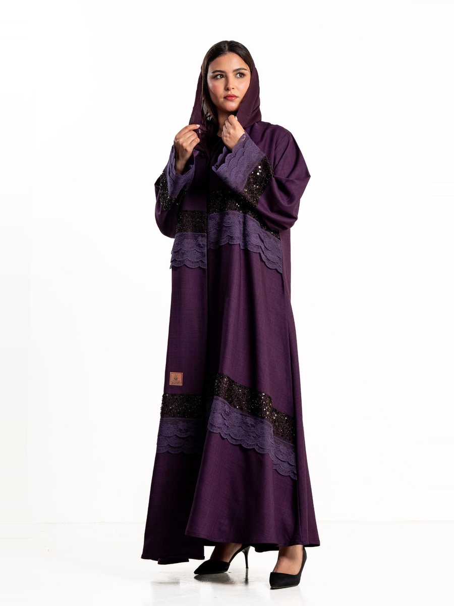 Hadeel Abaya with Lace Embellishment
