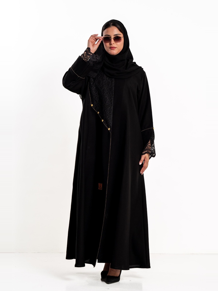 Taghreed Abaya with Lace Insert